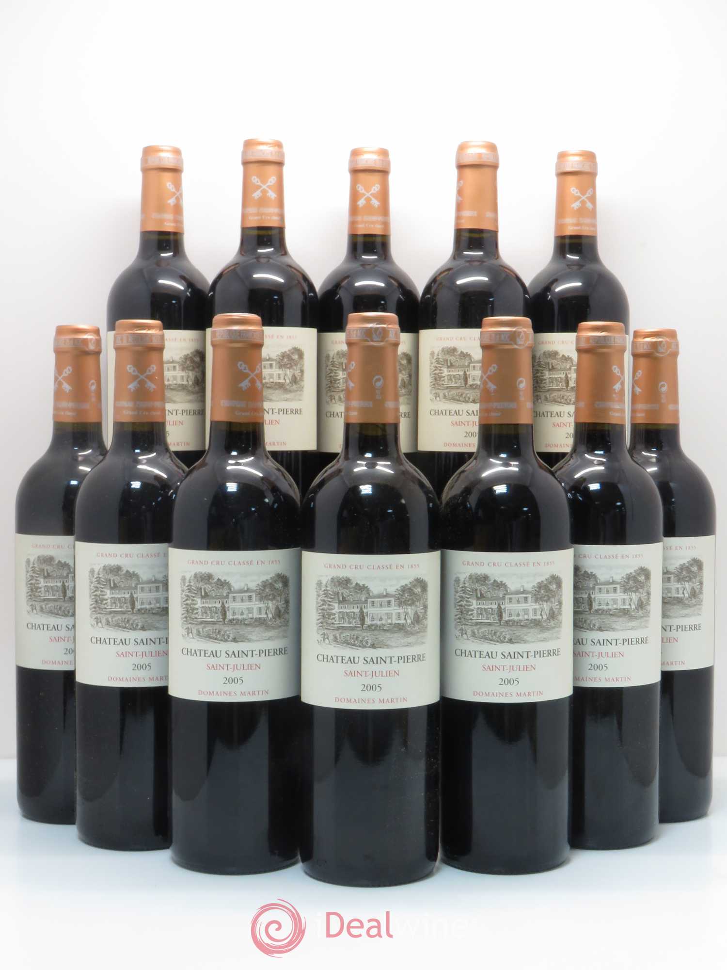 Château Saint-Pierre 4ème Grand Cru Classé 2005 - Lot de 12 bouteilles - 0