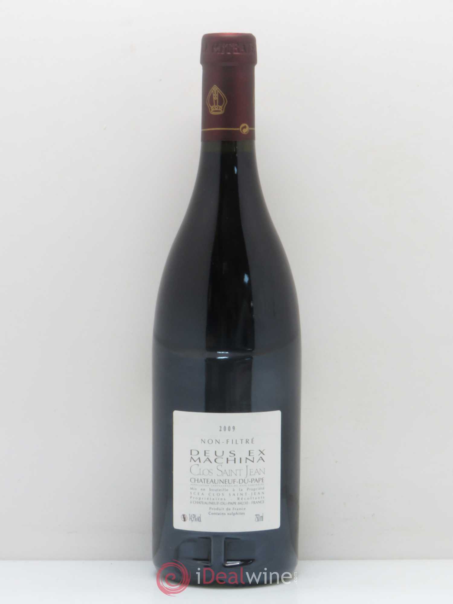 Châteauneuf-du-Pape Clos Saint-Jean Deus Ex Machina Pascal et Vincent Maurel 2009 - Lot de 1 bouteille - 1