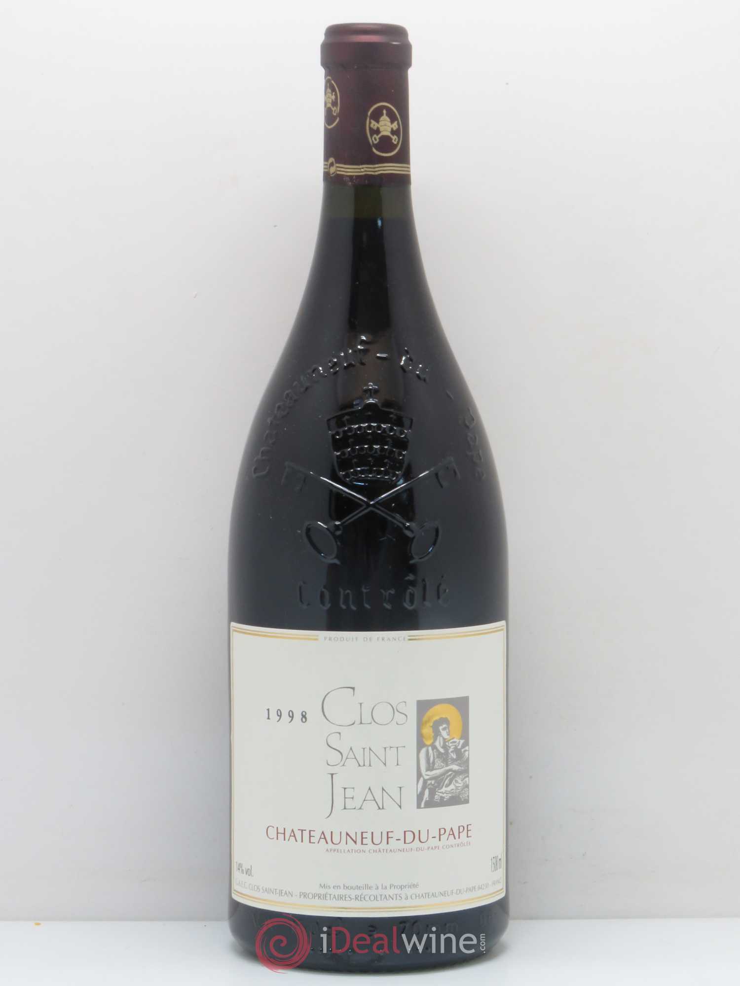 Châteauneuf-du-Pape Clos Saint-Jean Pascal et Vincent Maurel 1998 - Lot de 1 magnum - 0