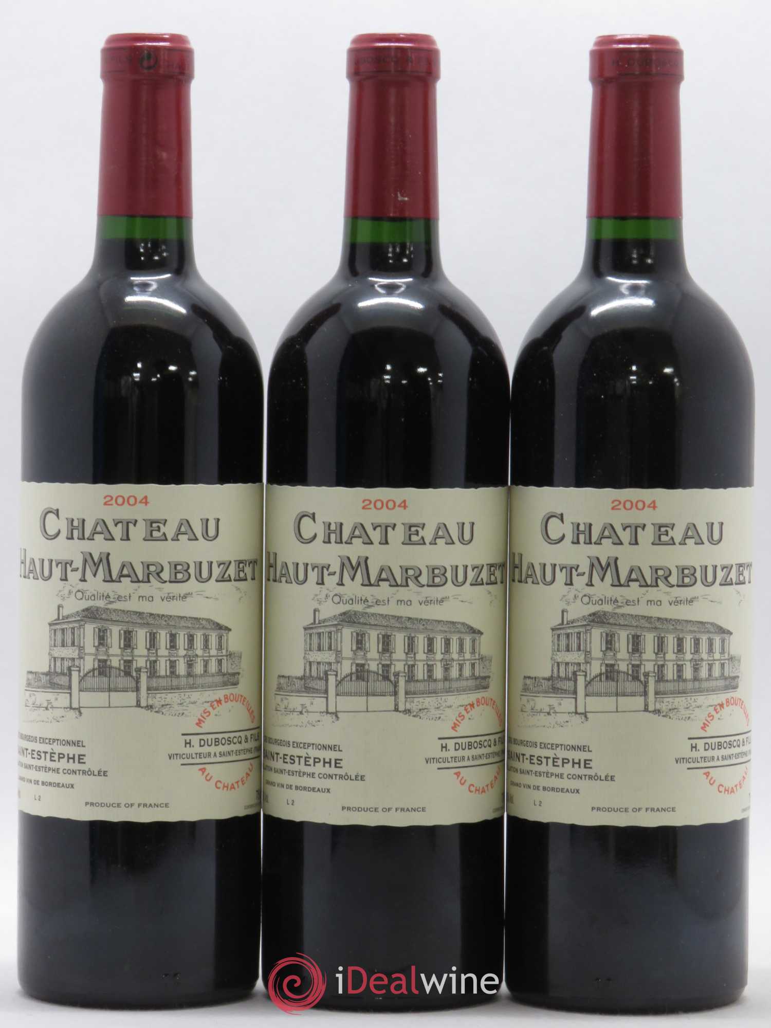 Château Haut Marbuzet 2004 - Lot de 12 bouteilles - 1