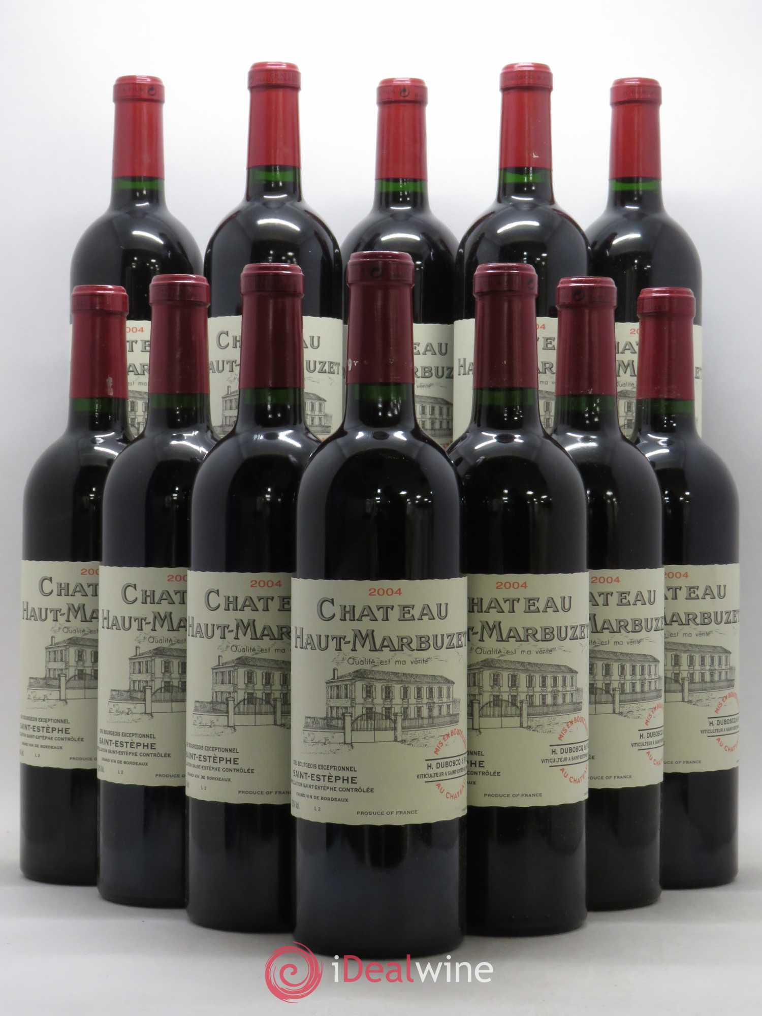 Château Haut Marbuzet 2004 - Lot de 12 bouteilles - 0