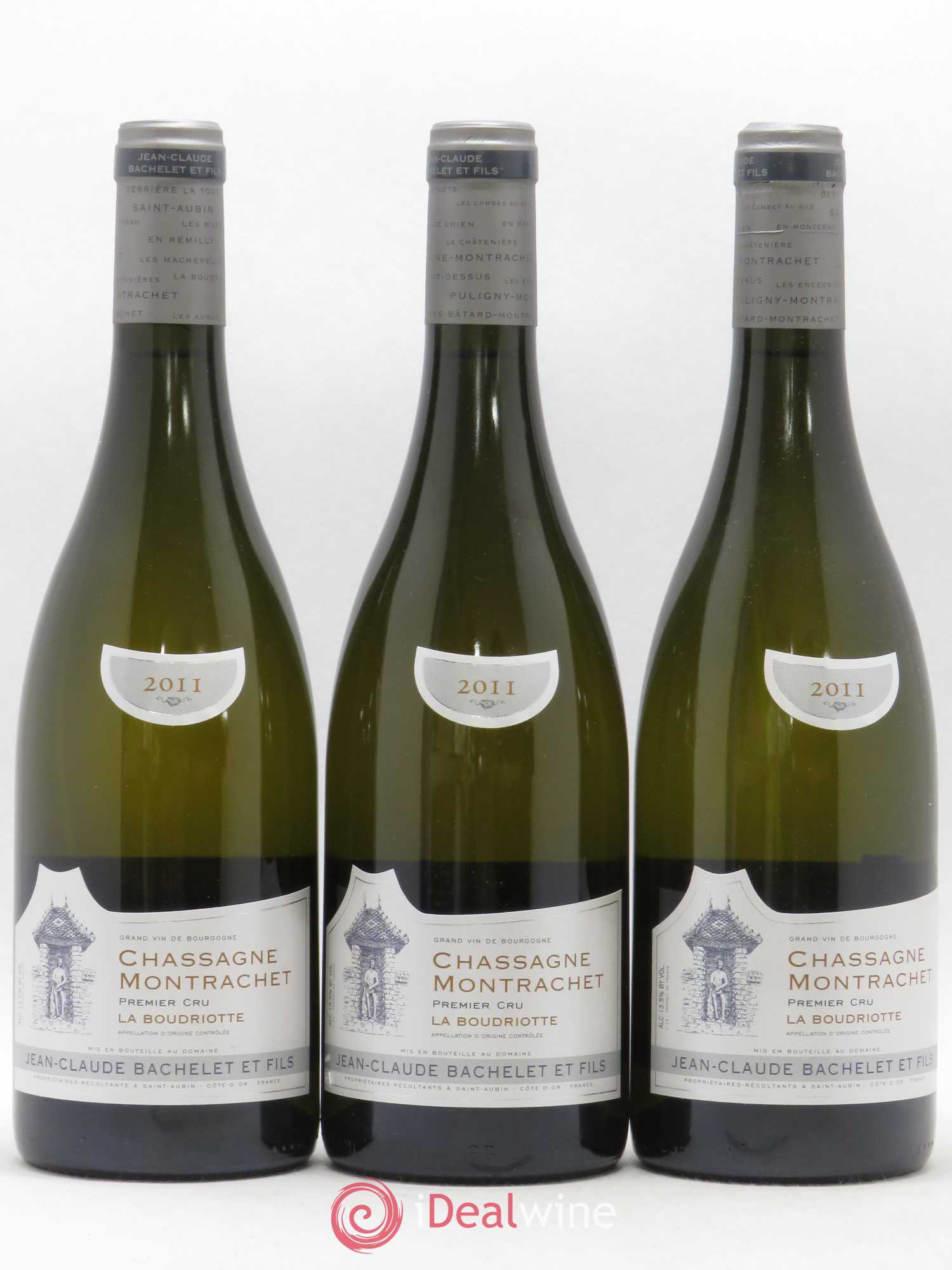 Chassagne-Montrachet 1er Cru La Boudriotte Jean-Claude Bachelet 2011 - Posten von 3 Flaschen - 0
