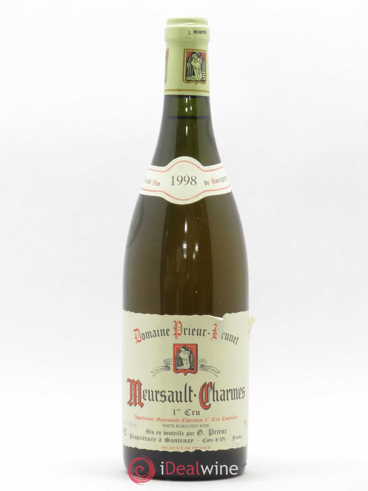 Meursault 1er Cru Charmes Domaine Prieur-Brunet 1998 - Posten von 1 Flasche - 0
