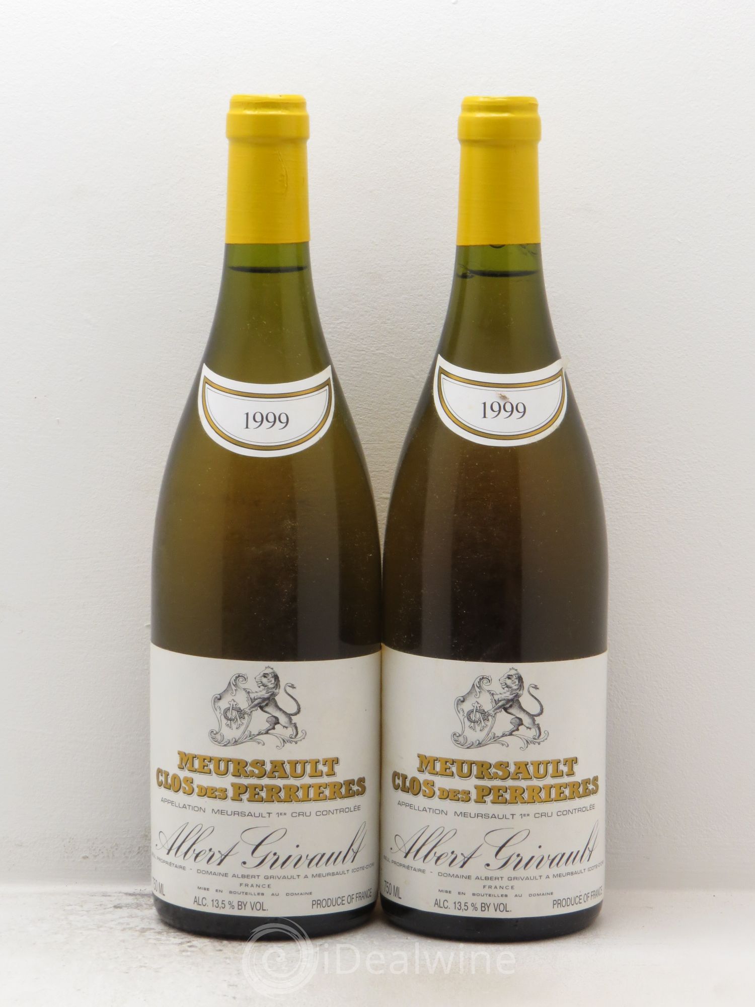 Meursault Clos des Perrières A.Grivault 1999 - Posten von 2 Flaschen - 0