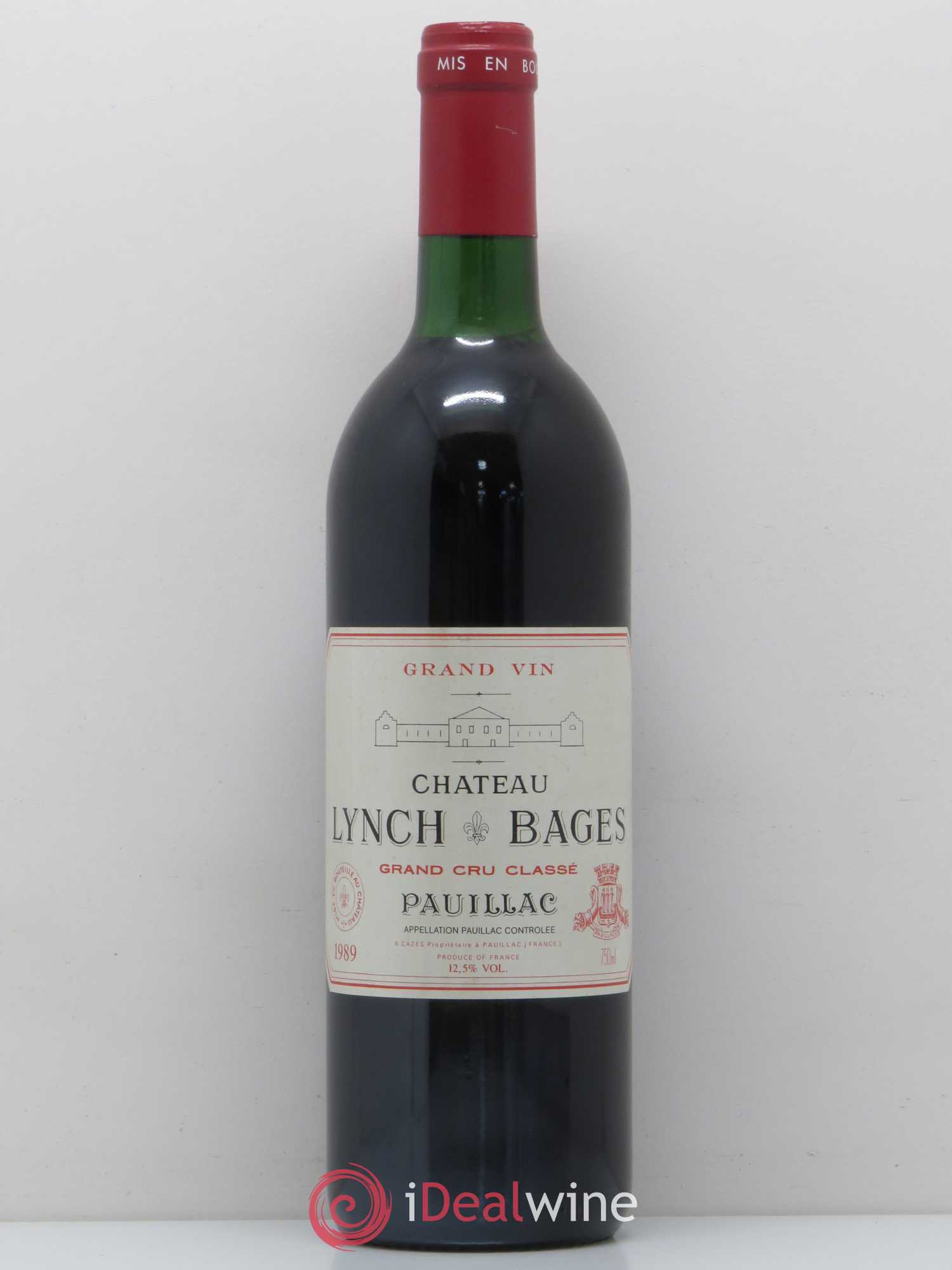 Château Lynch Bages 5ème Grand Cru Classé 1989 - Lot de 1 bouteille - 0