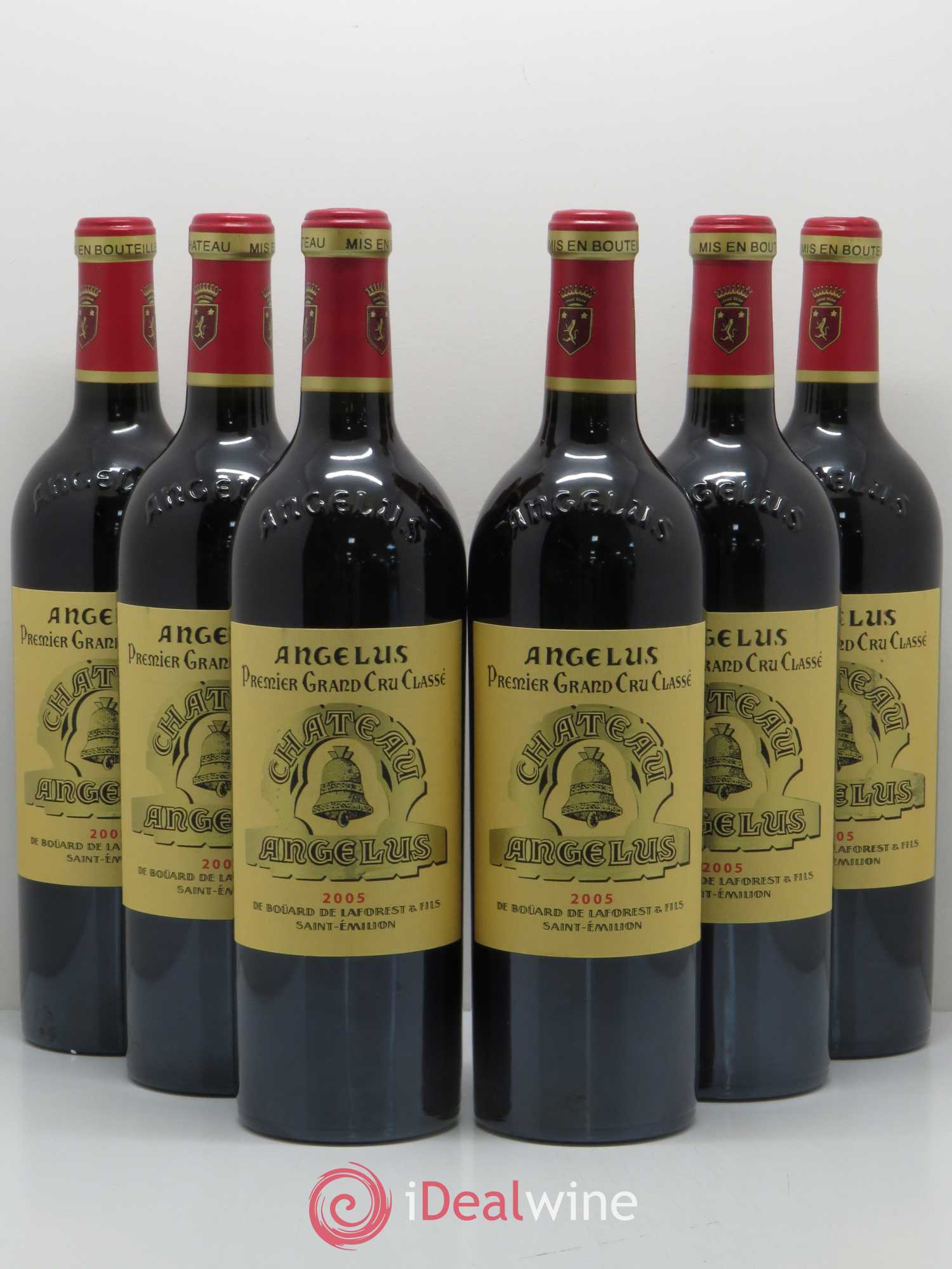 Château Angélus 1er Grand Cru Classé A 2005 - Lot de 6 bouteilles - 0