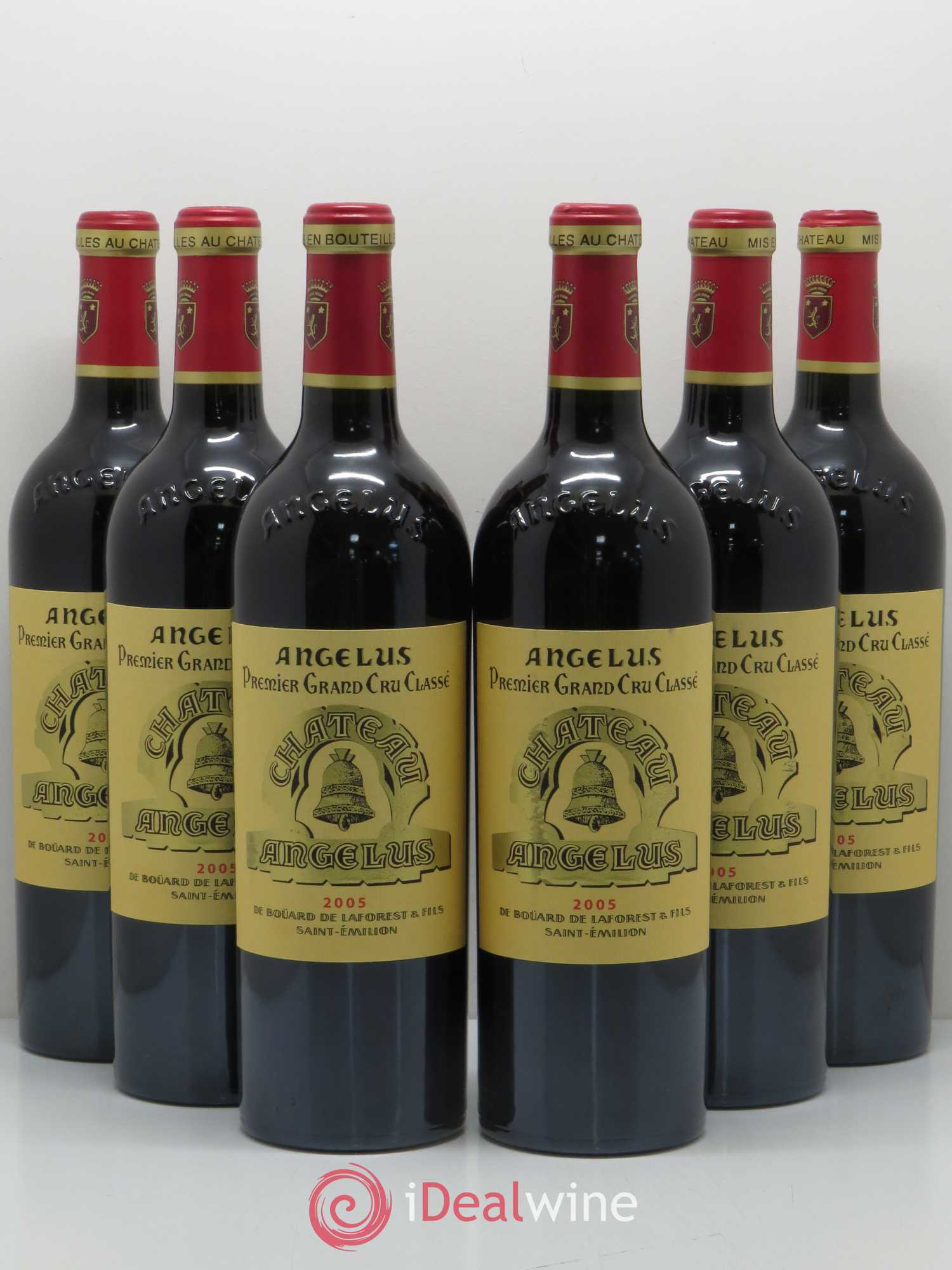 Château Angélus 1er Grand Cru Classé A 2005 - Lot de 6 bouteilles - 0