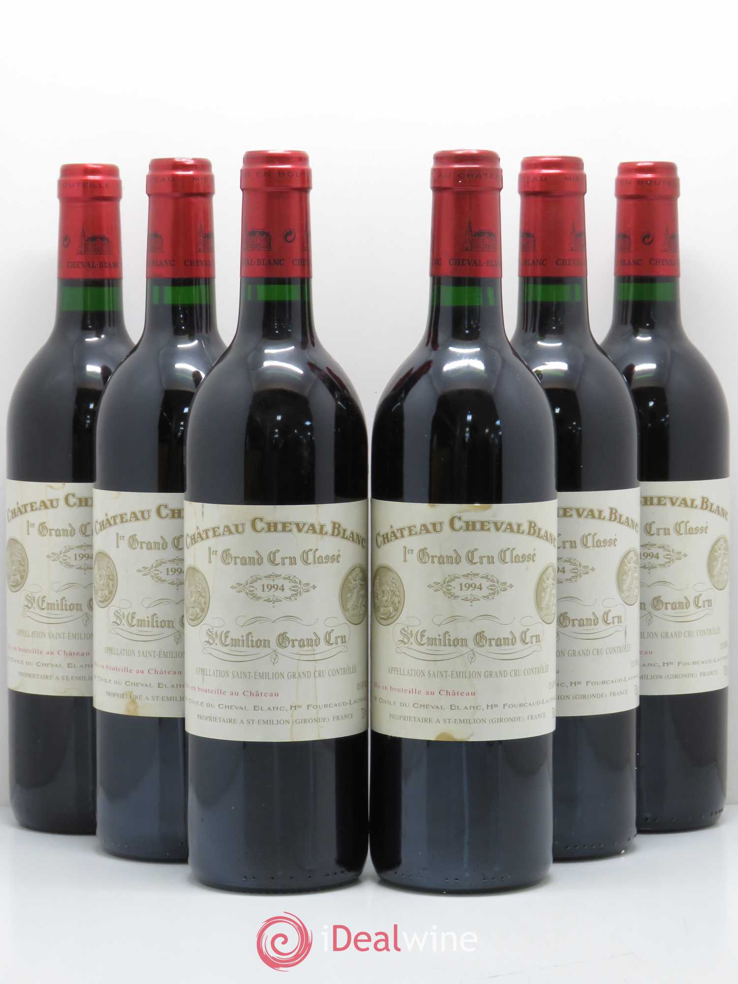 Château Cheval Blanc 1er Grand Cru Classé A 1994 - Lot de 6 bouteilles - 0