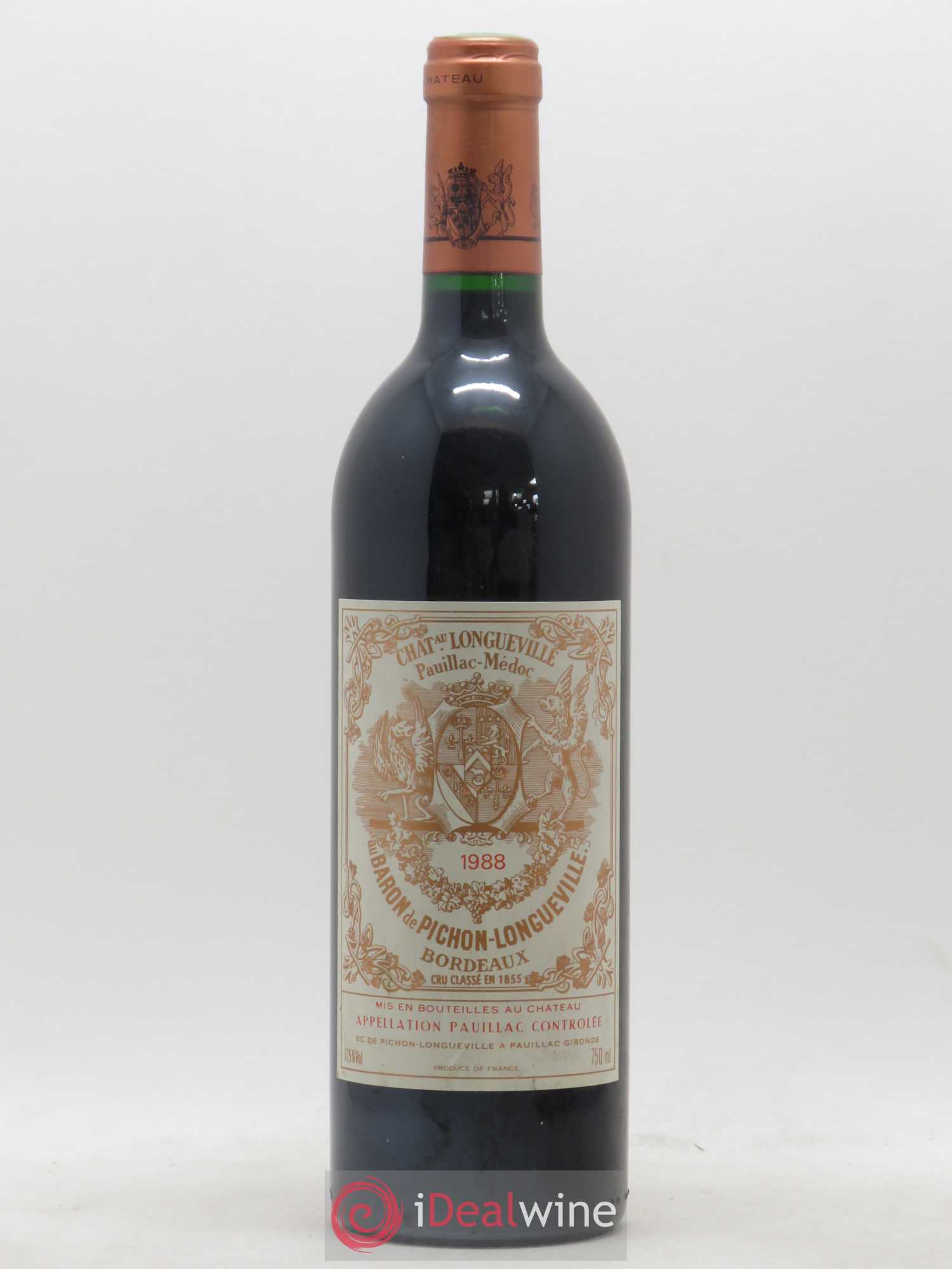 Pichon Longueville Baron 2ème Grand Cru Classé 1988 - Lot de 1 bouteille - 0