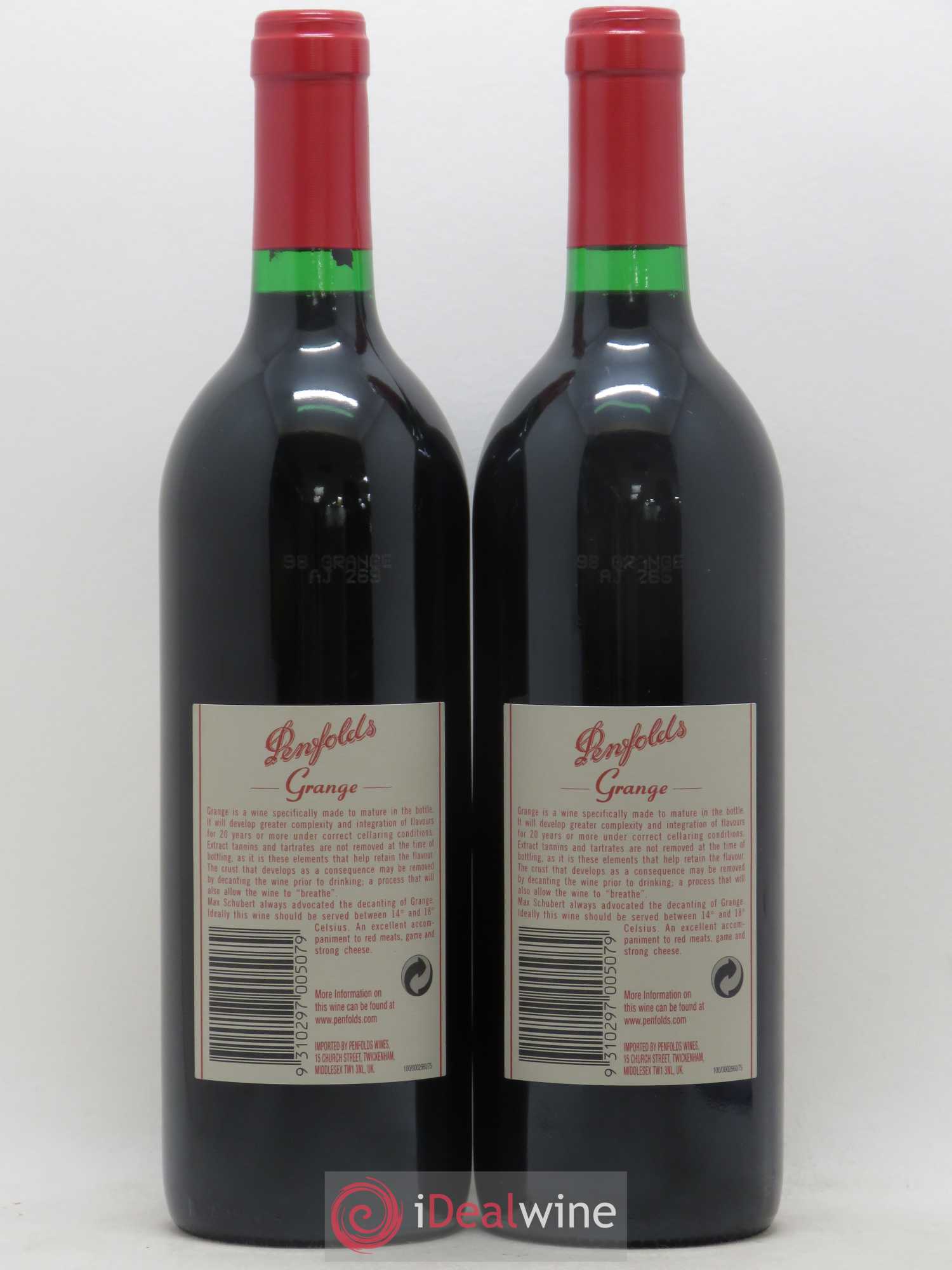 Australie South Australia Penfolds Grange Shiraz 1998 - Posten von 2 Flaschen - 1