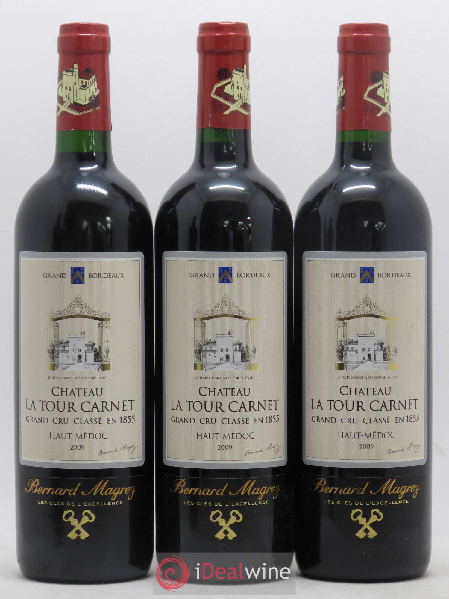Château la Tour Carnet 4ème Grand Cru Classé 2009 - Lot de 12 bouteilles - 1