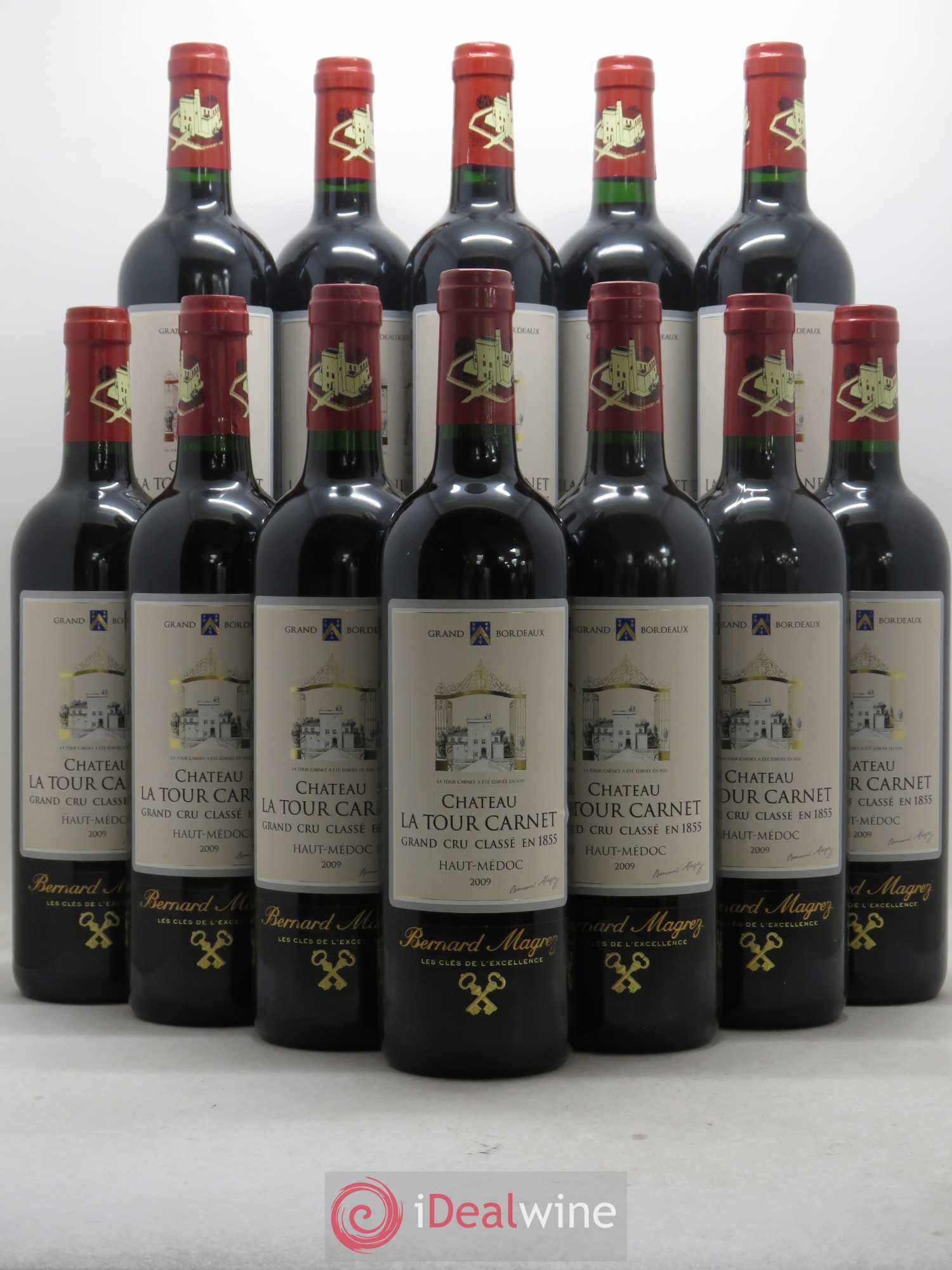 Château la Tour Carnet 4ème Grand Cru Classé 2009 - Lot de 12 bouteilles - 0