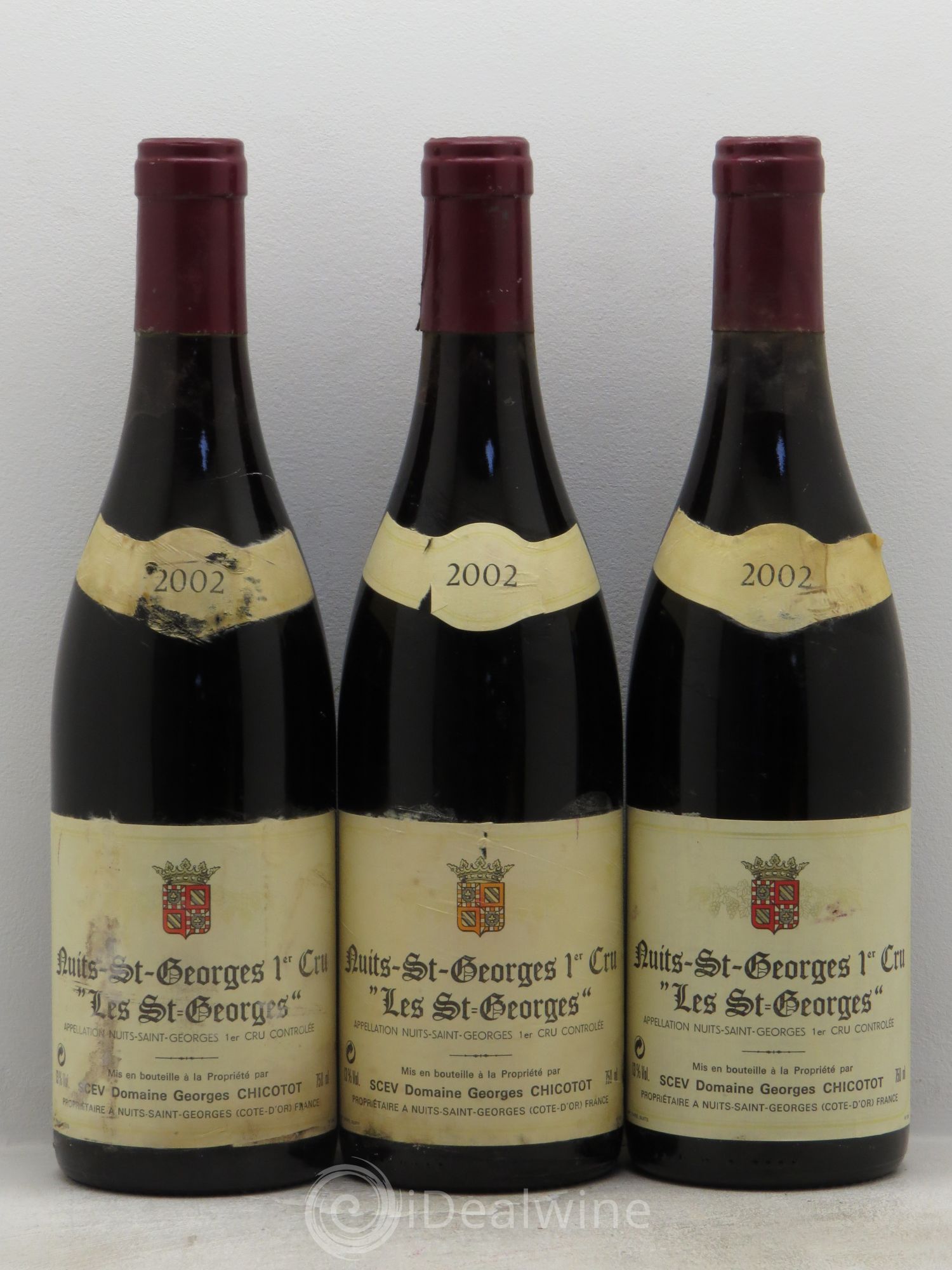 Nuits-Saint-Georges 1er Cru 2002 - Lot de 3 bouteilles - 0