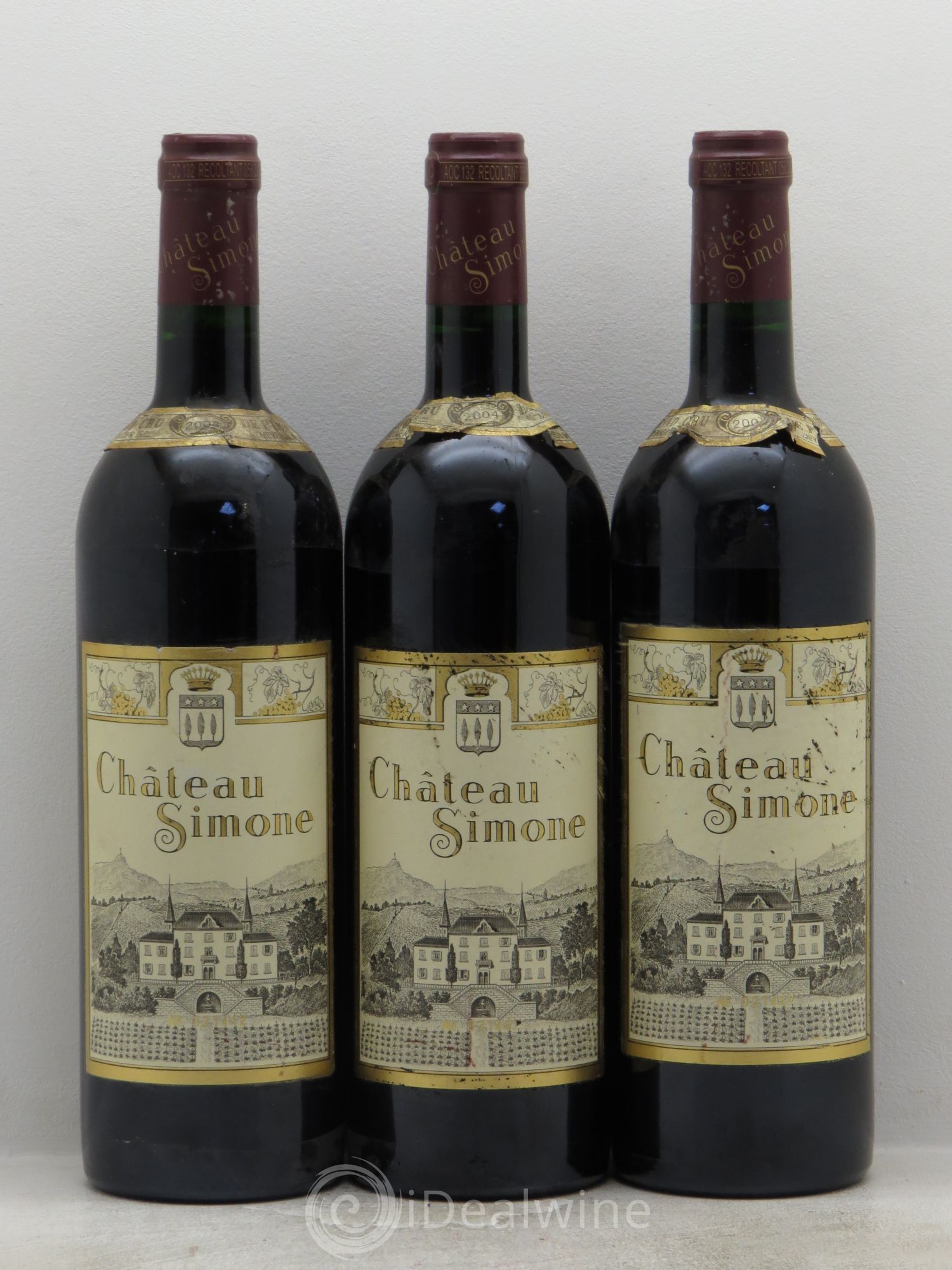 Palette Château Simone Famille Rougier 2004 - Lot de 3 bouteilles - 0