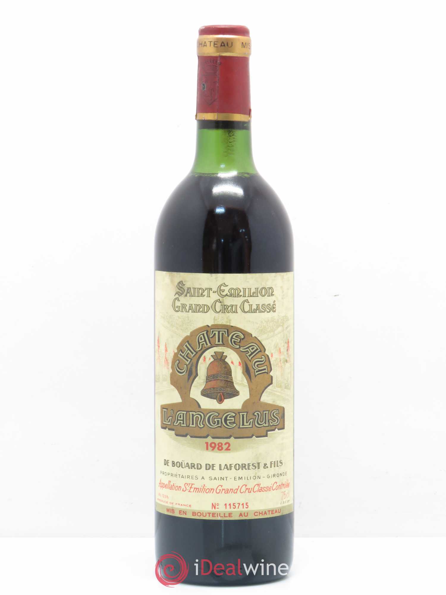 Château Angélus 1er Grand Cru Classé A 1982 - Lot de 1 bouteille - 0