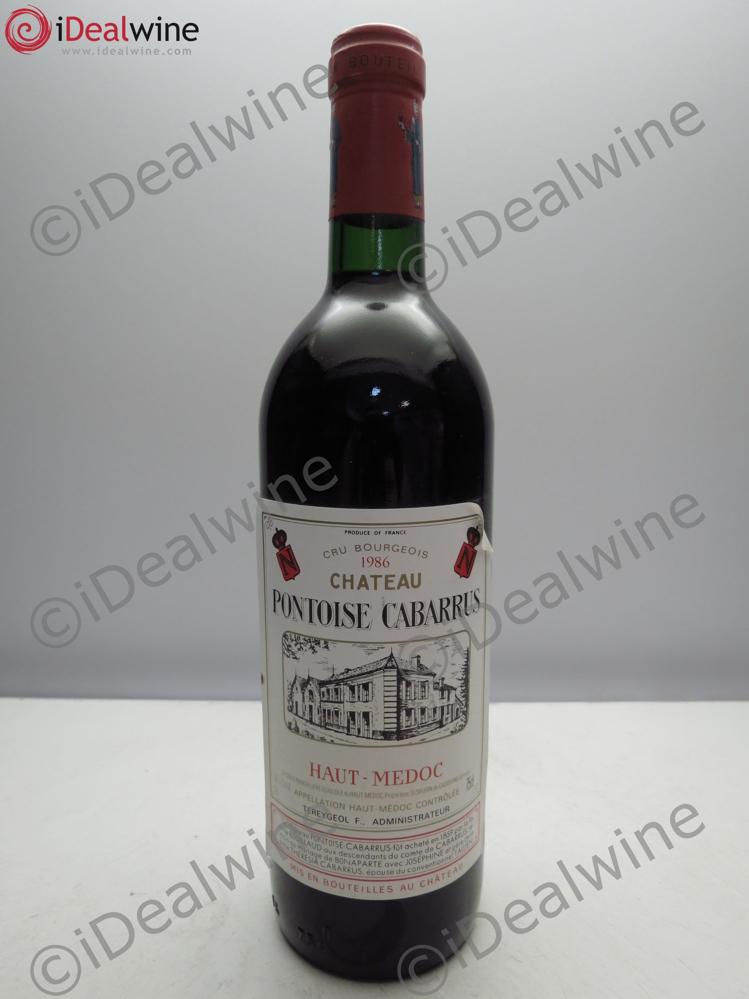 Château Pontoise Cabarrus Cru Bourgeois 1986 - Lot de 1 bouteille - 0