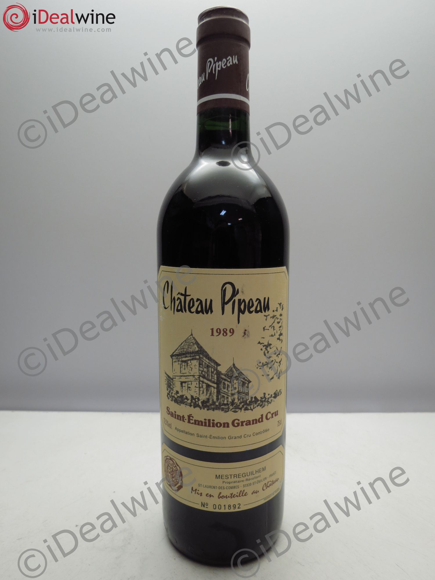 Château Pipeau 1989 - Lot de 1 bouteille - 0