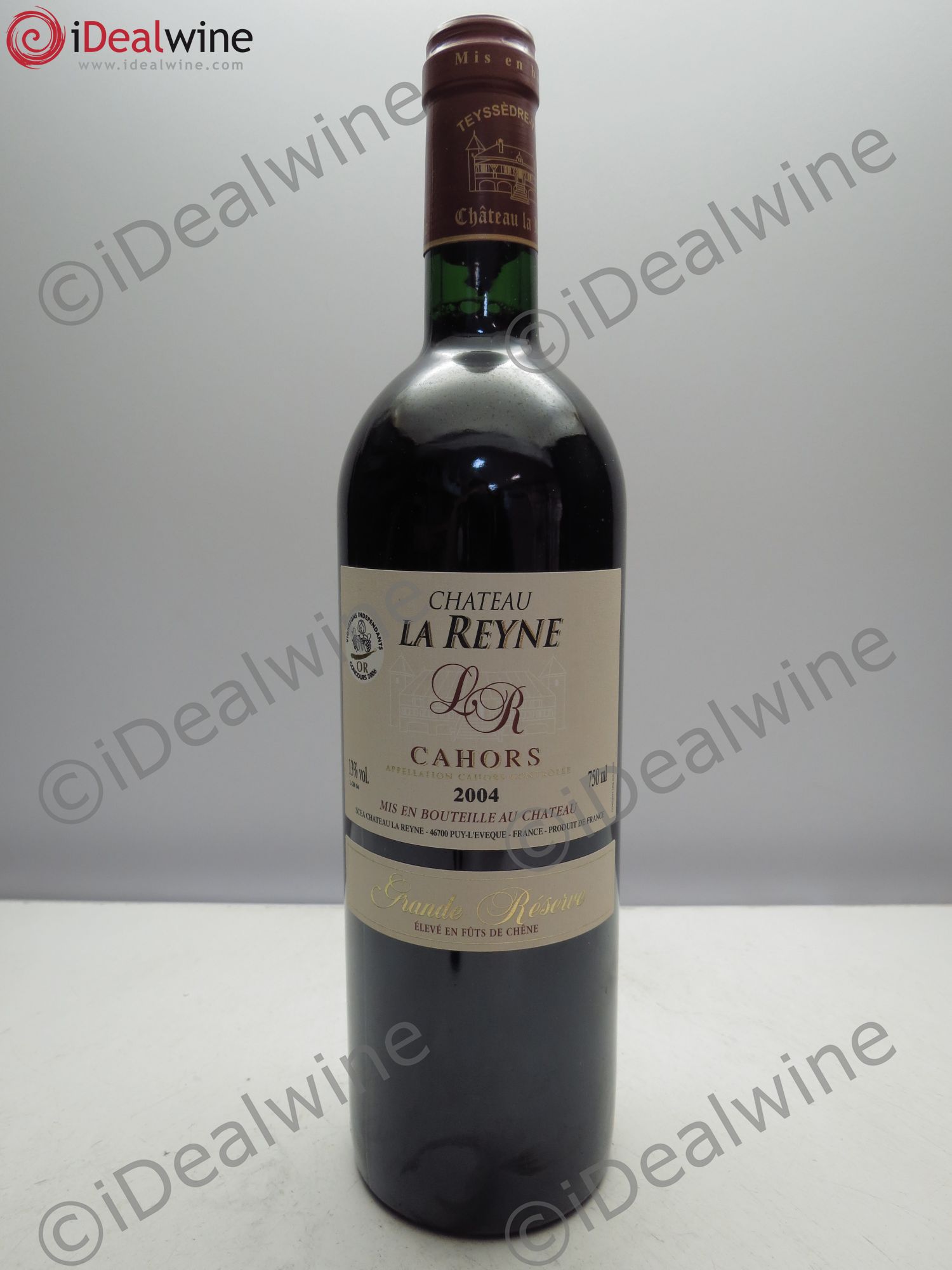 Cahors Grande Réserve Château la Reyne 2004 - Lot de 6 bouteilles - 0
