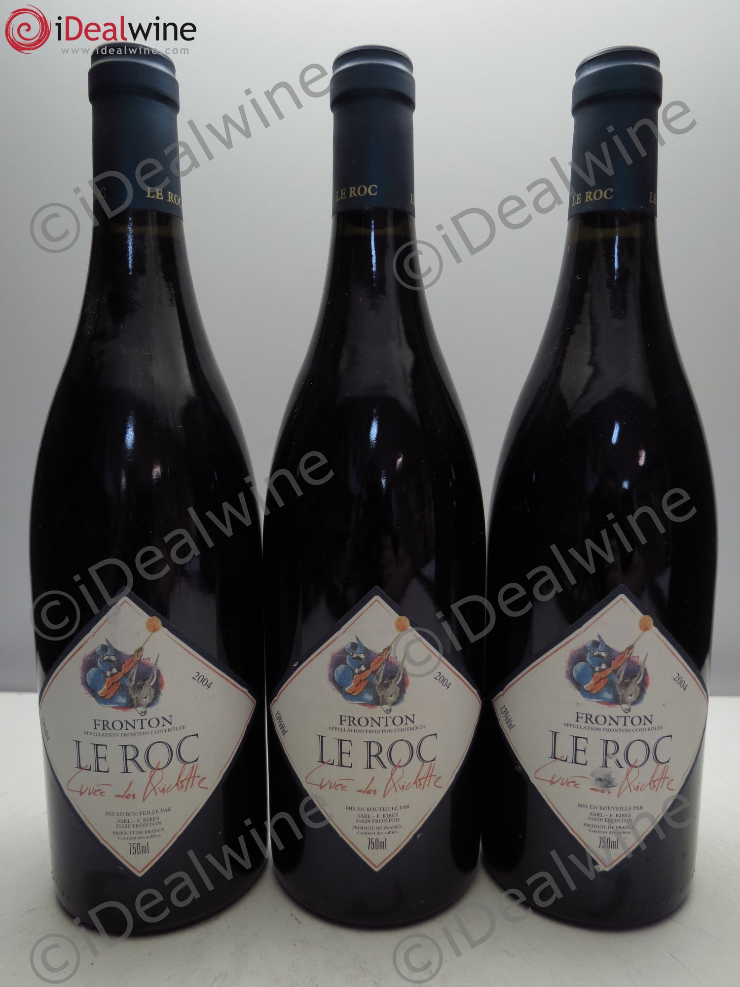 Divers Fronton Château la Roc Cuvée Don Quichotte 2004 - Posten von 3 Flaschen - 0