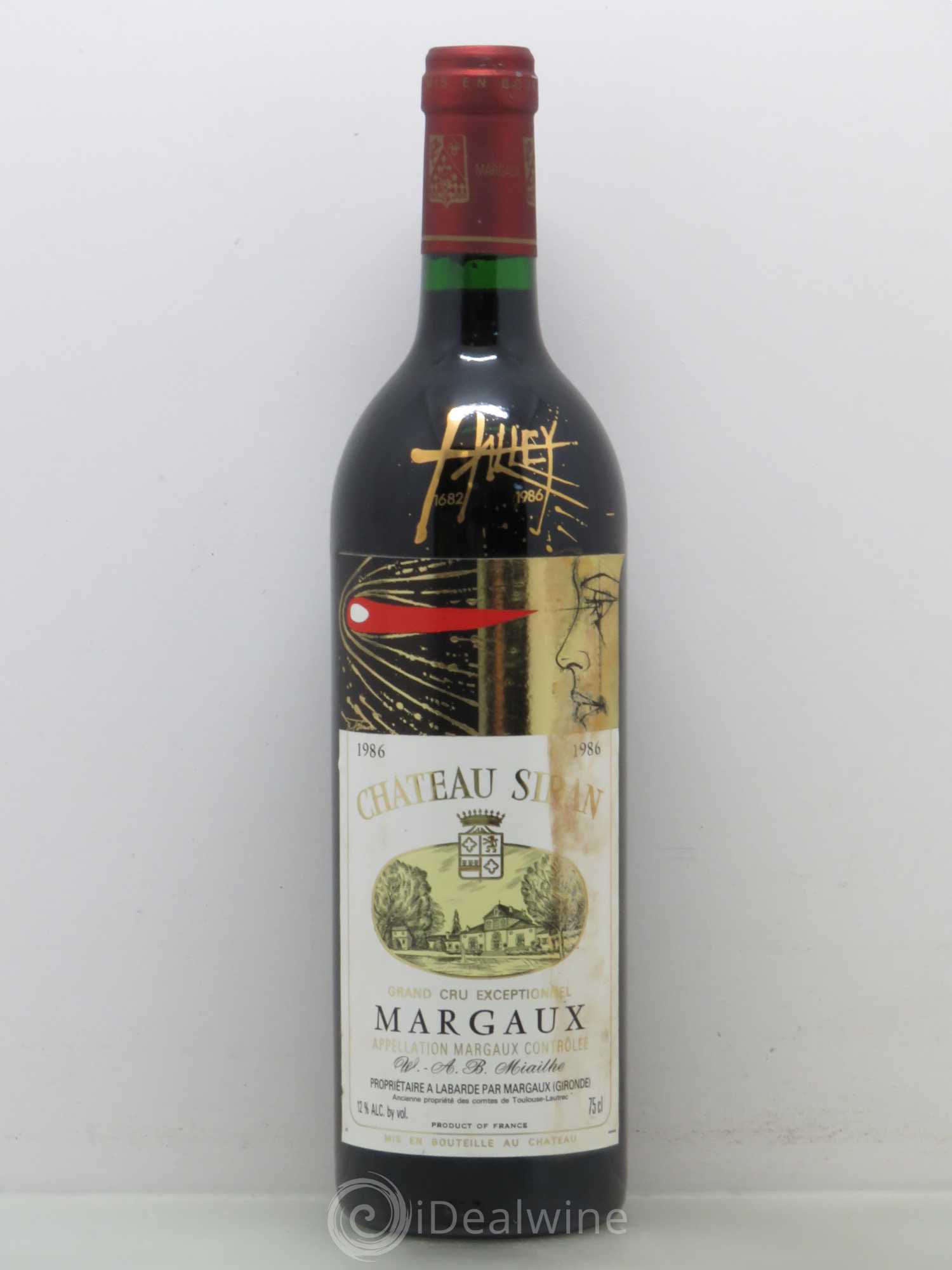 Château Siran 1986 - Lot de 1 bouteille - 0