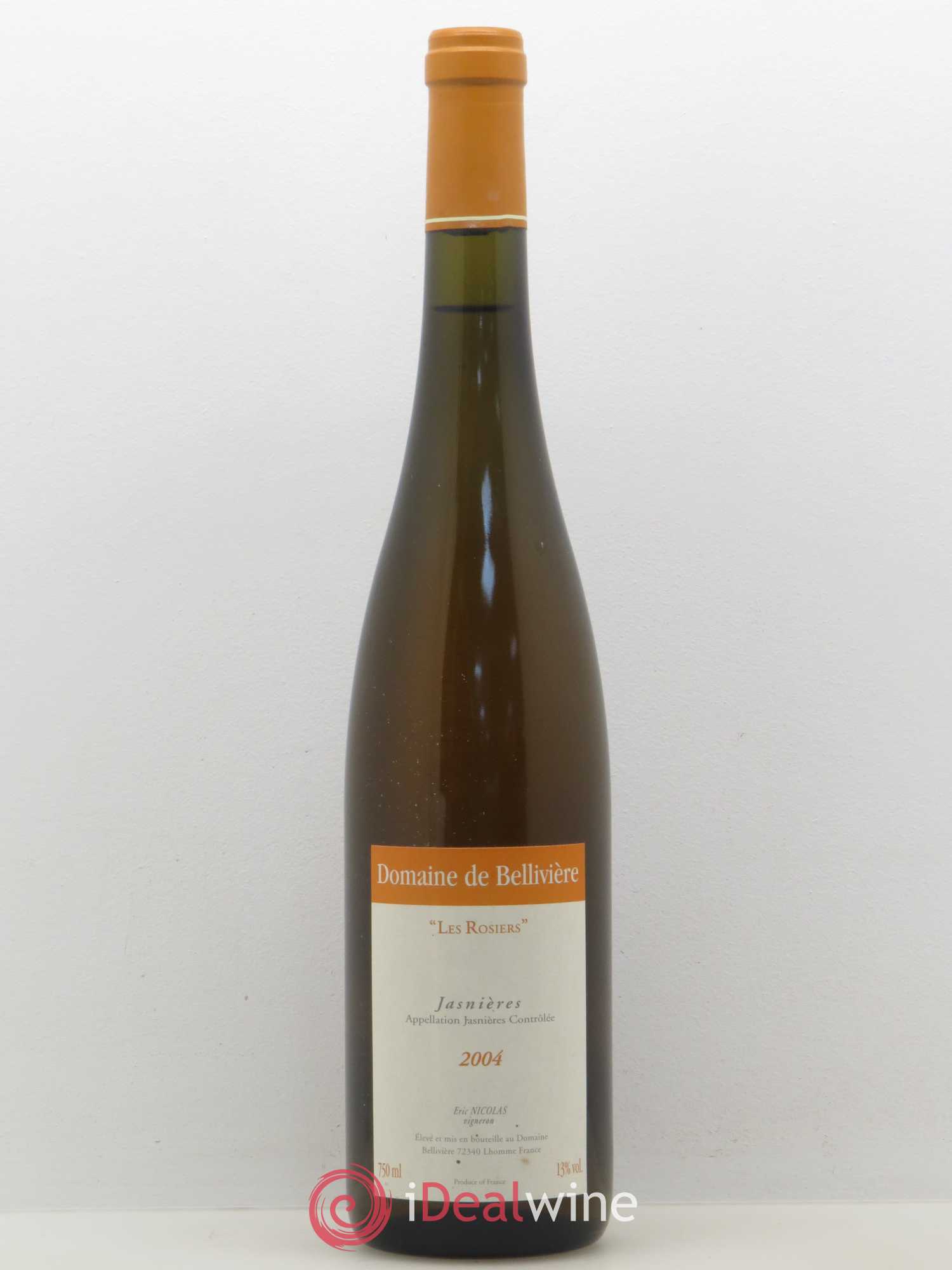 Jasnières Les Rosiers Domaine de Bellivière 2004 - Lot de 1 bouteille - 0