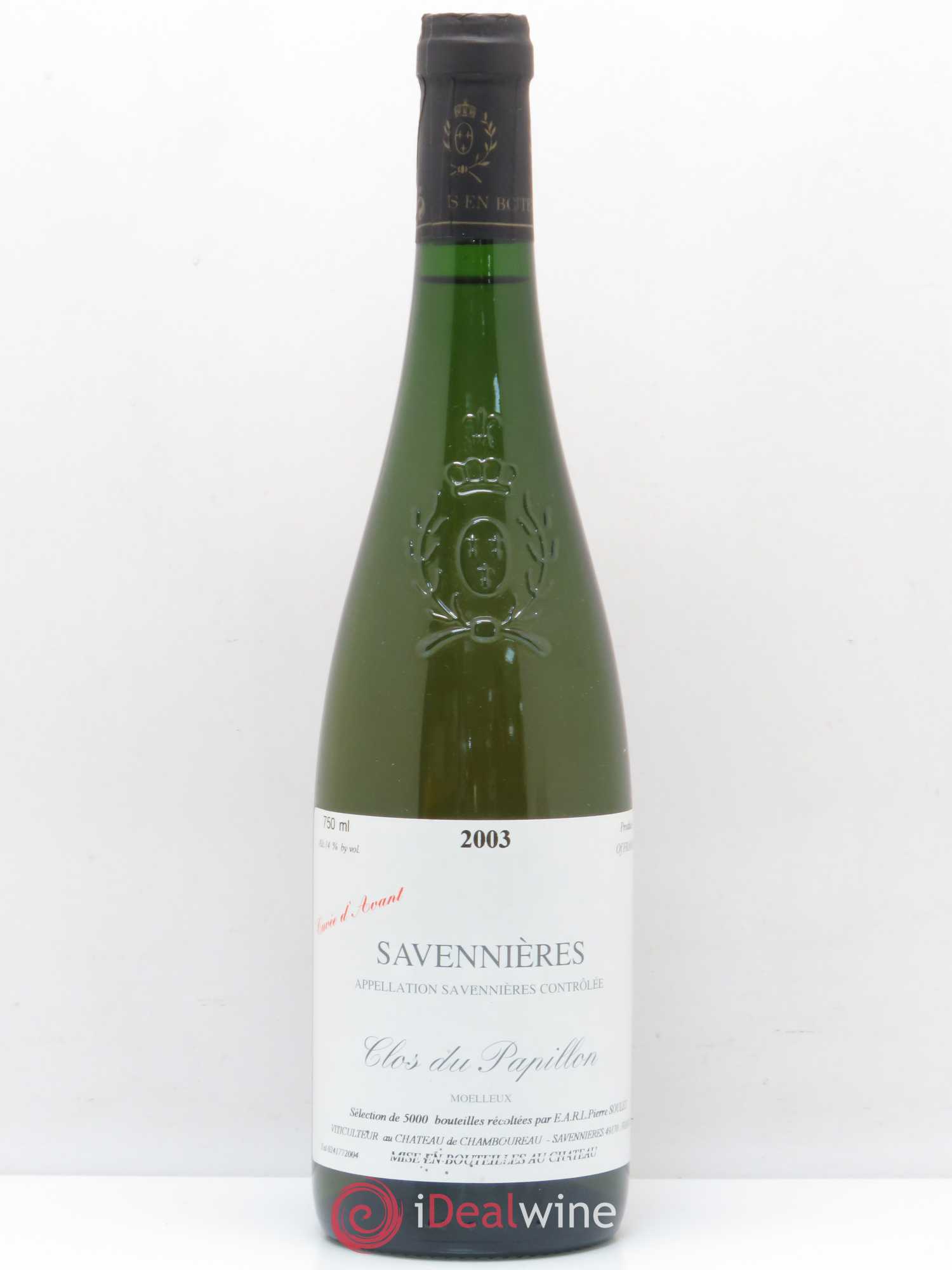 Savennières Clos du Papillon Cuvée d'avant Château de Chamboureau 2003 - Lotto di 1 bottiglia - 0