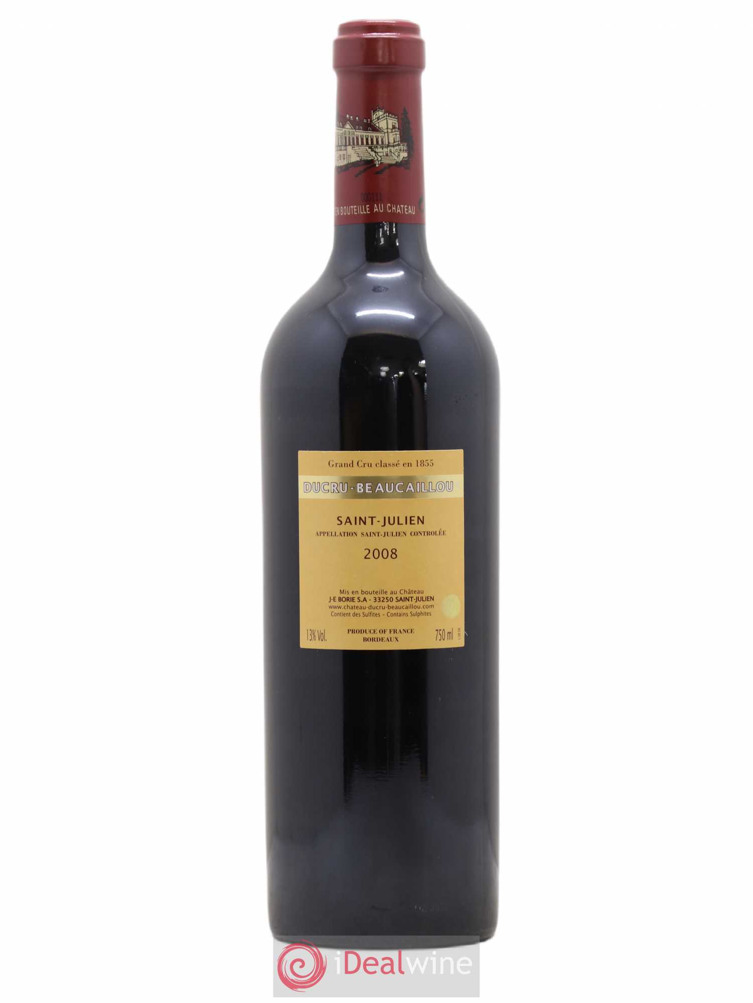 Château Ducru Beaucaillou 2ème Grand Cru Classé 2008 - Lot de 1 bouteille - 1