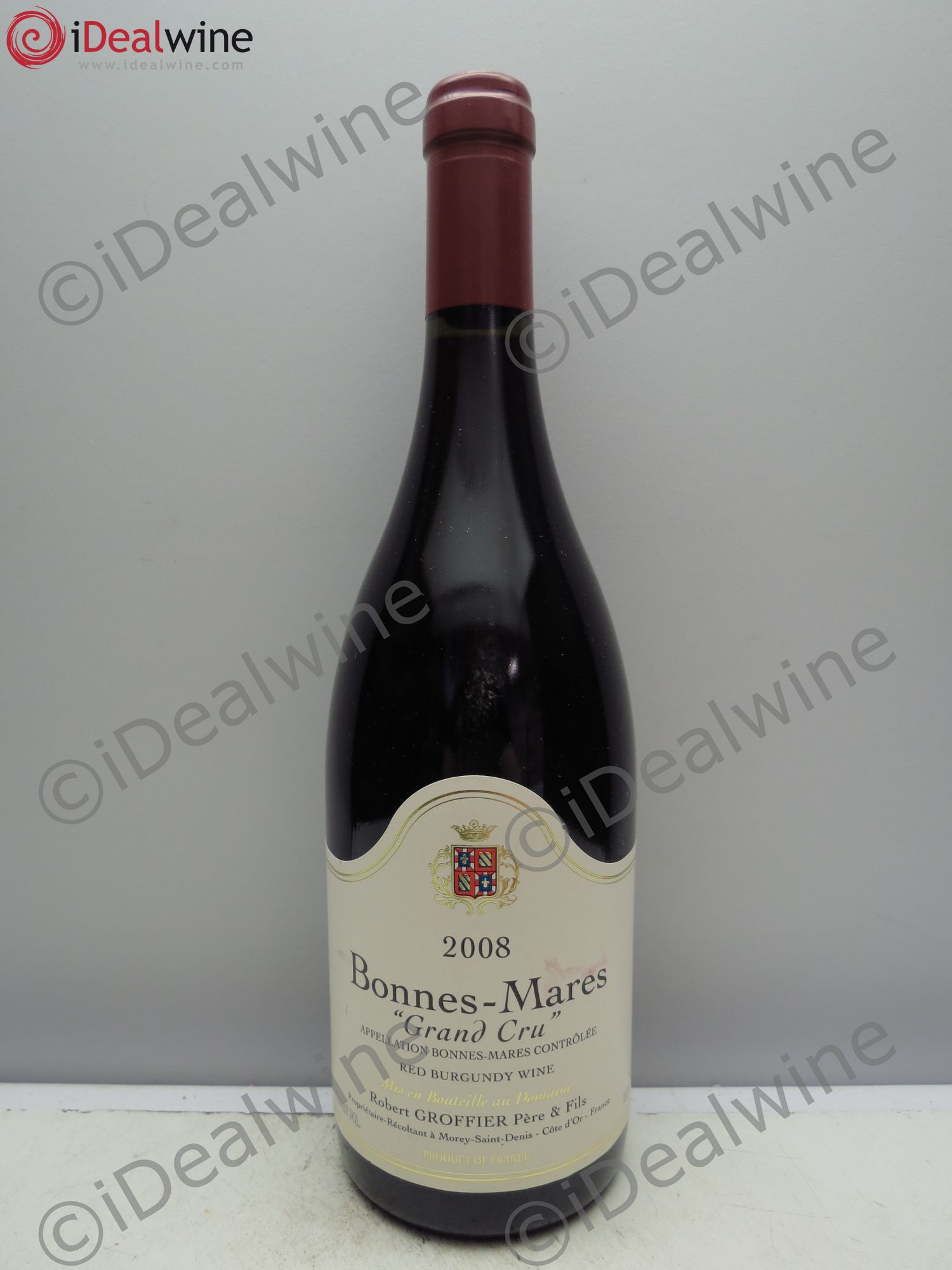 Bonnes-Mares Grand Cru Robert Groffier Père & Fils (Domaine) 2008 - Lot de 1 bouteille - 0