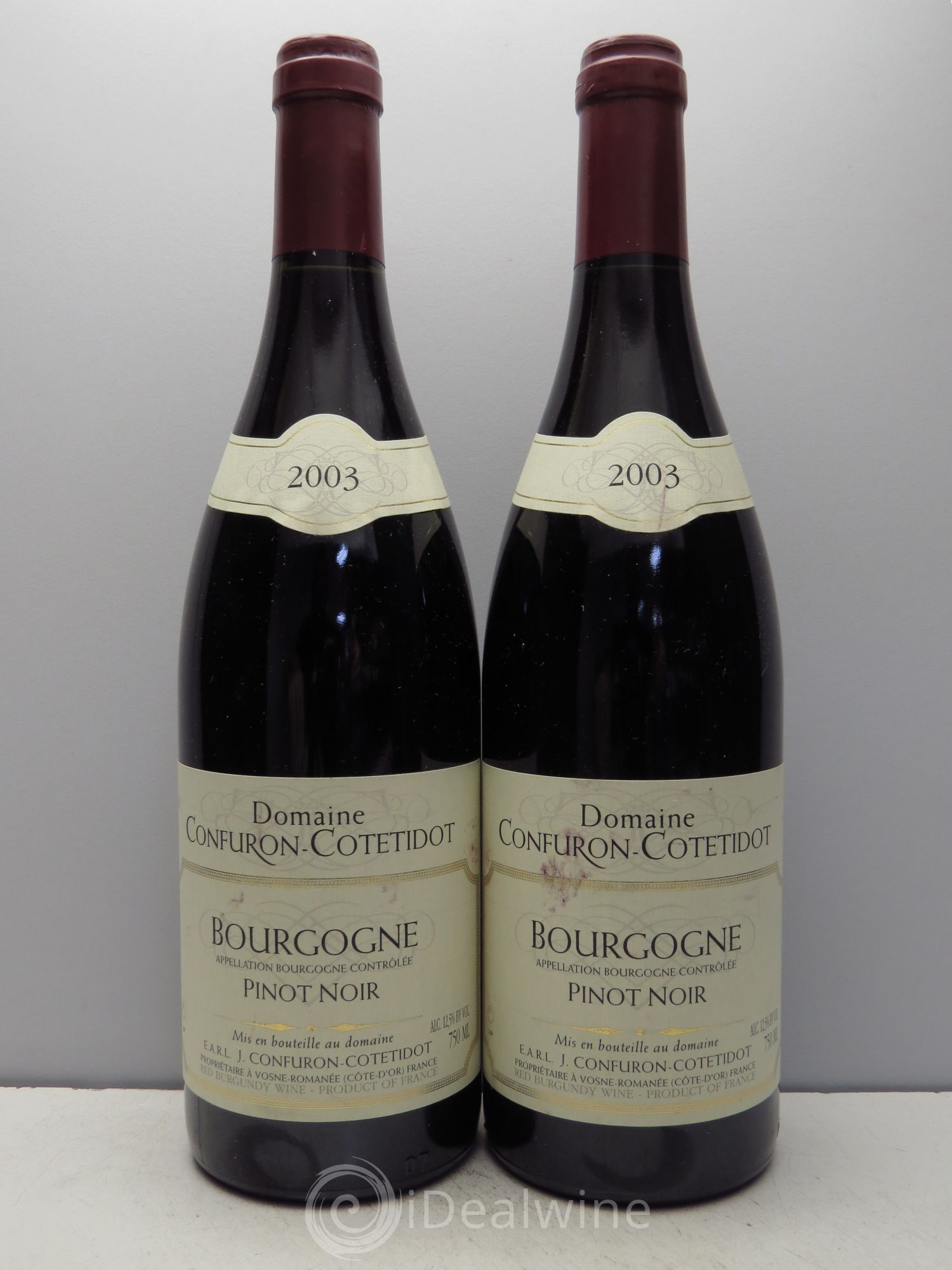 Bourgogne Pinot Noir Confuron-Cotetidot 2003 - Posten von 2 Flaschen - 0