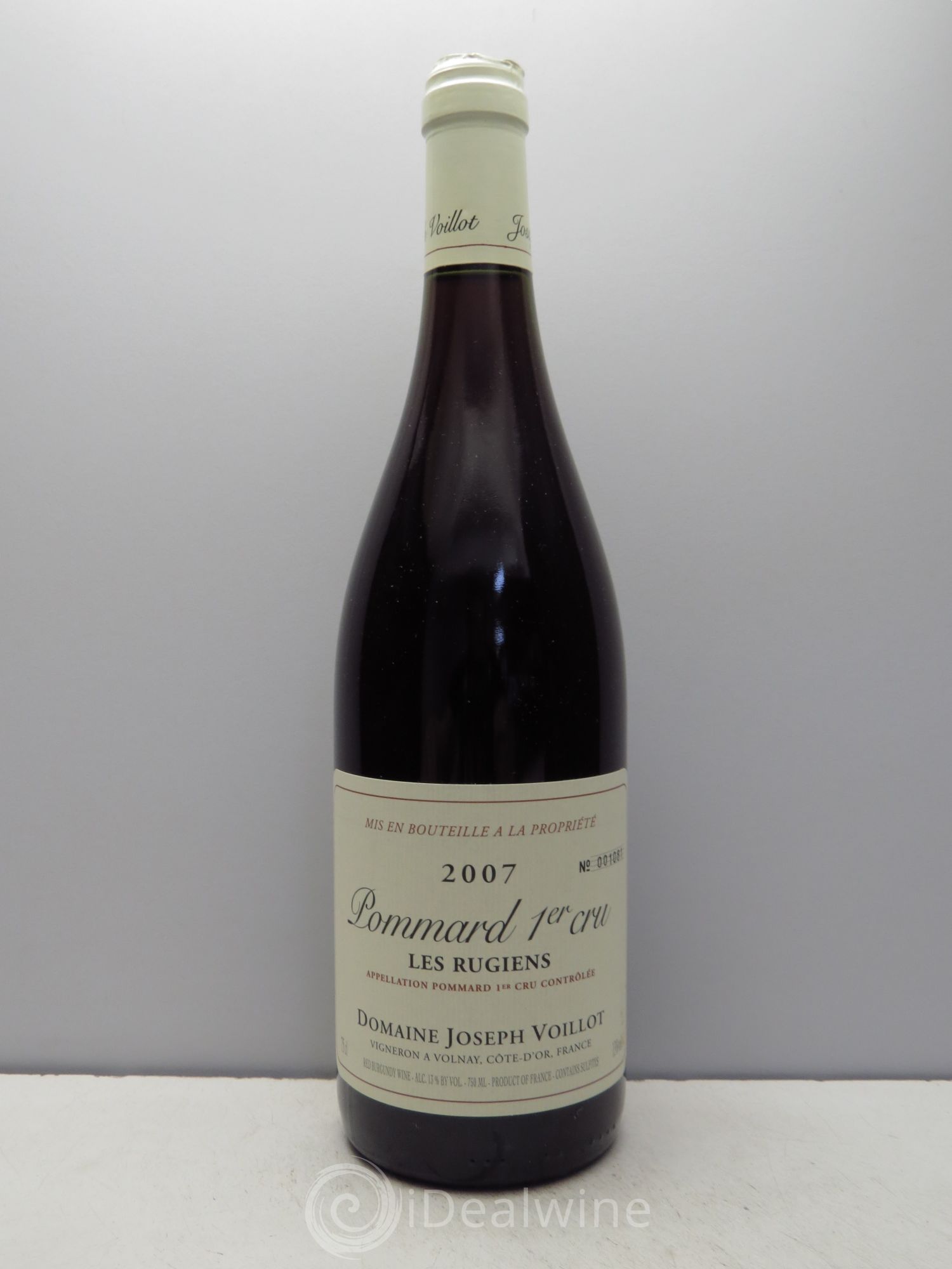 Pommard 1er Cru Domaine Joseph Voillot 2007 - Posten von 1 Flasche - 0