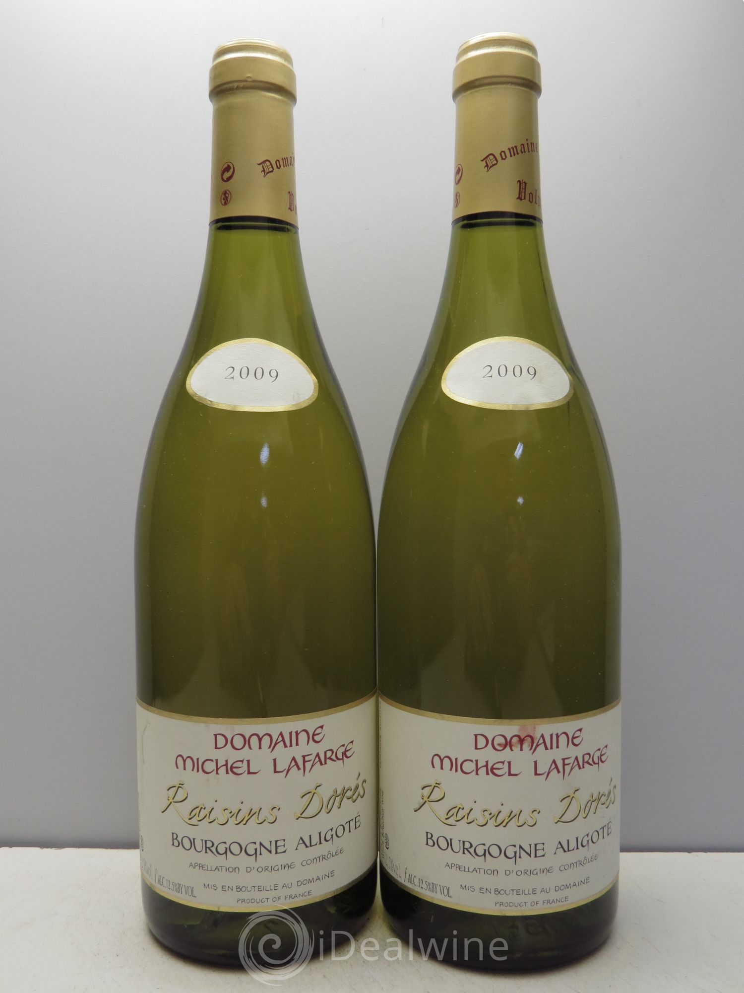Bourgogne Aligoté les Raisins Dorés Domaine Lafarge 2009 - Posten von 2 Flaschen - 0