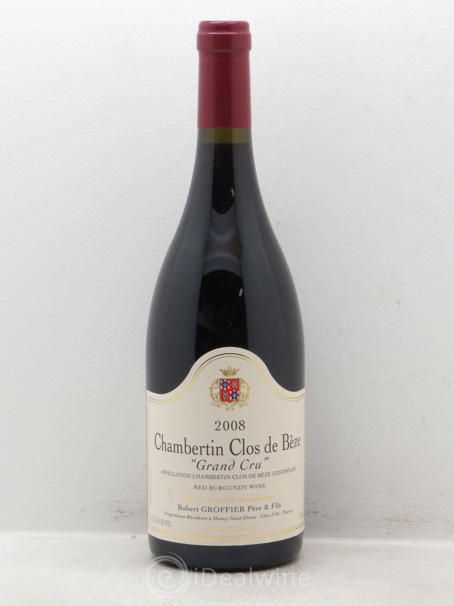 Chambertin Clos de Bèze Grand Cru Robert Groffier Père & Fils (Domaine) 2008 - Lot de 1 bouteille - 0