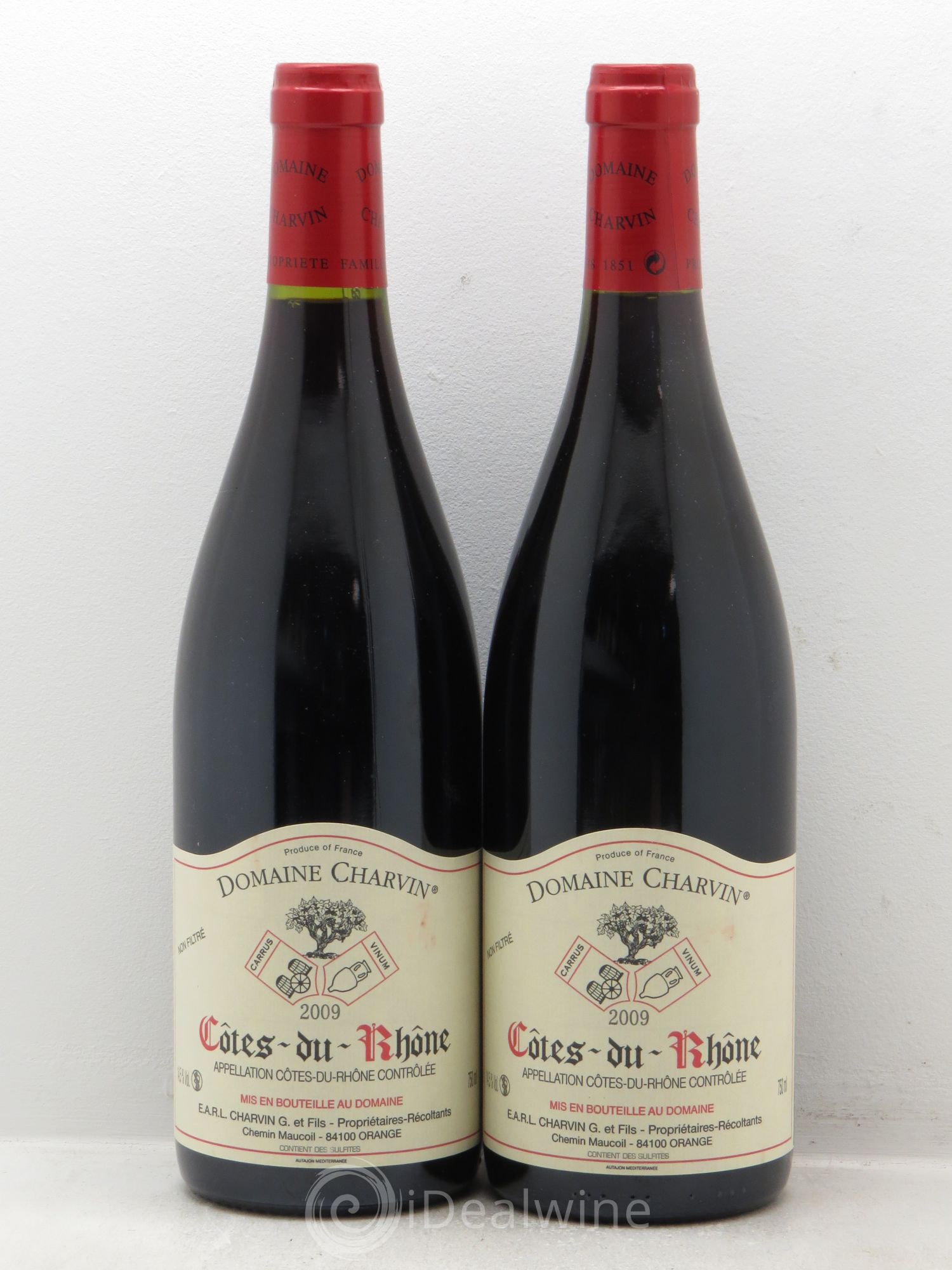 Côtes-du-Rhône Charvin (Domaine) 2009 - Lot de 2 bouteilles - 0