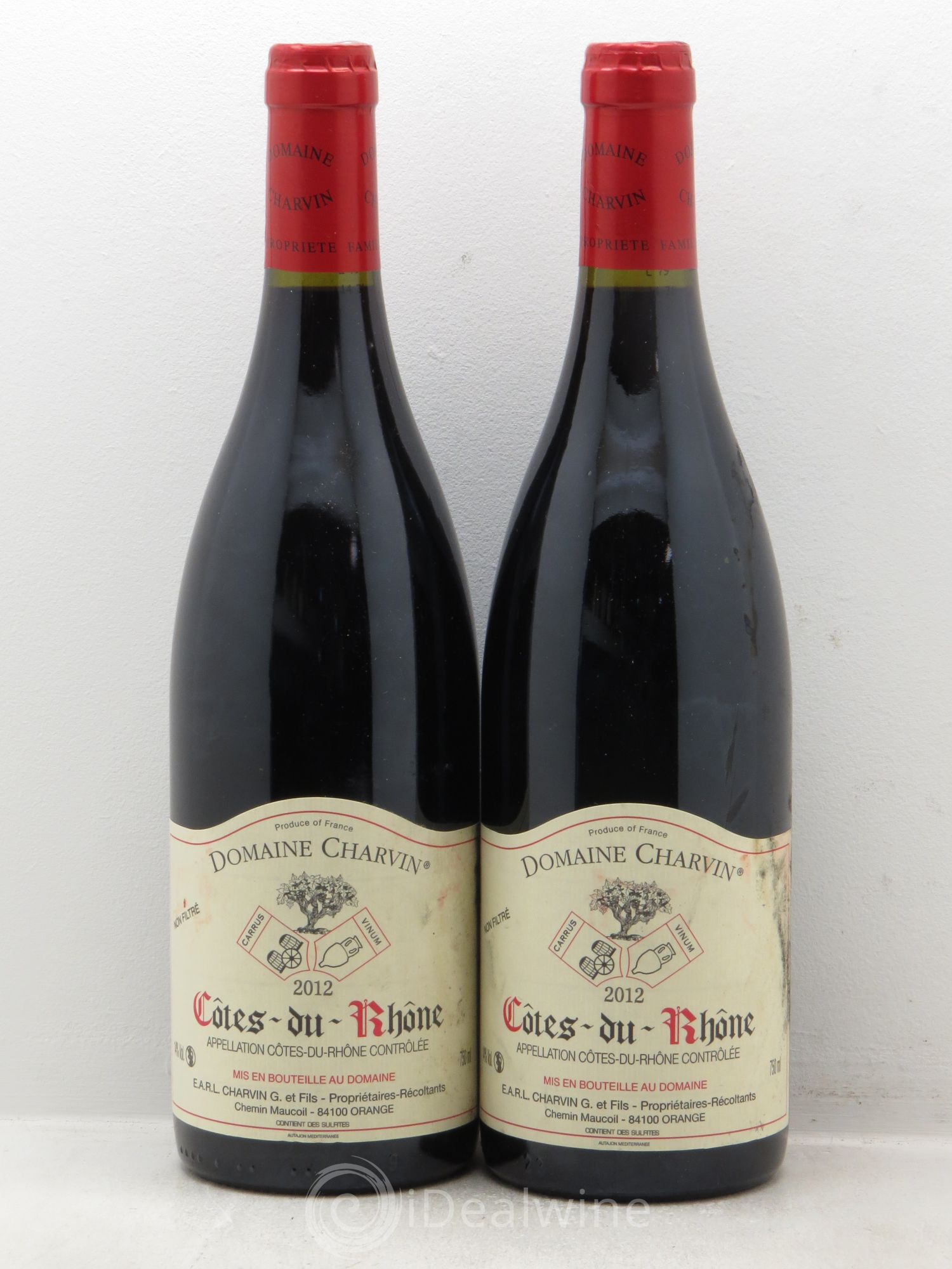 Côtes-du-Rhône Charvin (Domaine) 2012 - Lot de 2 bouteilles - 0
