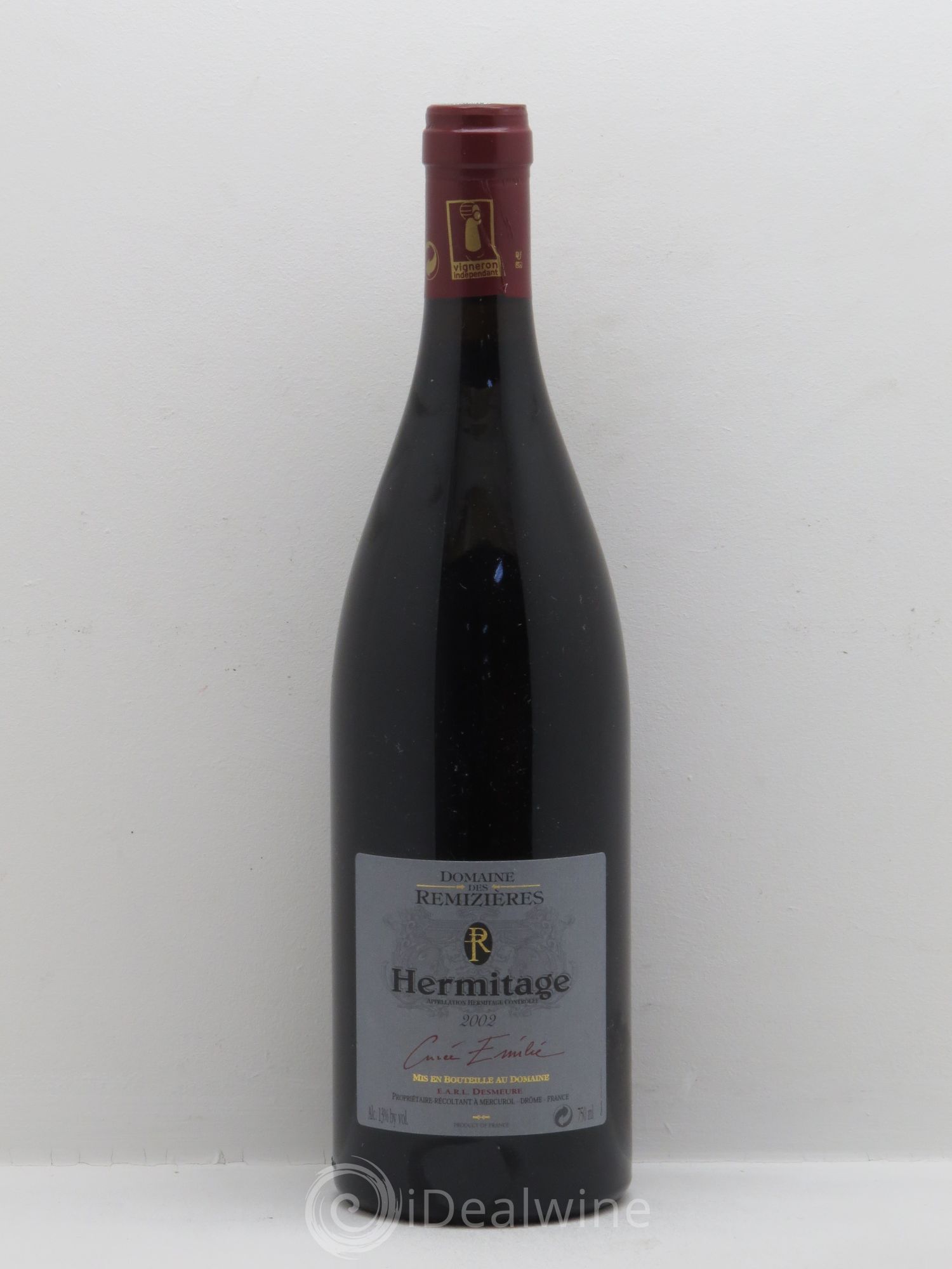 Hermitage Cuvée Emilie Rémizières (Domaine des) 2002 - Lot de 1 bouteille - 0