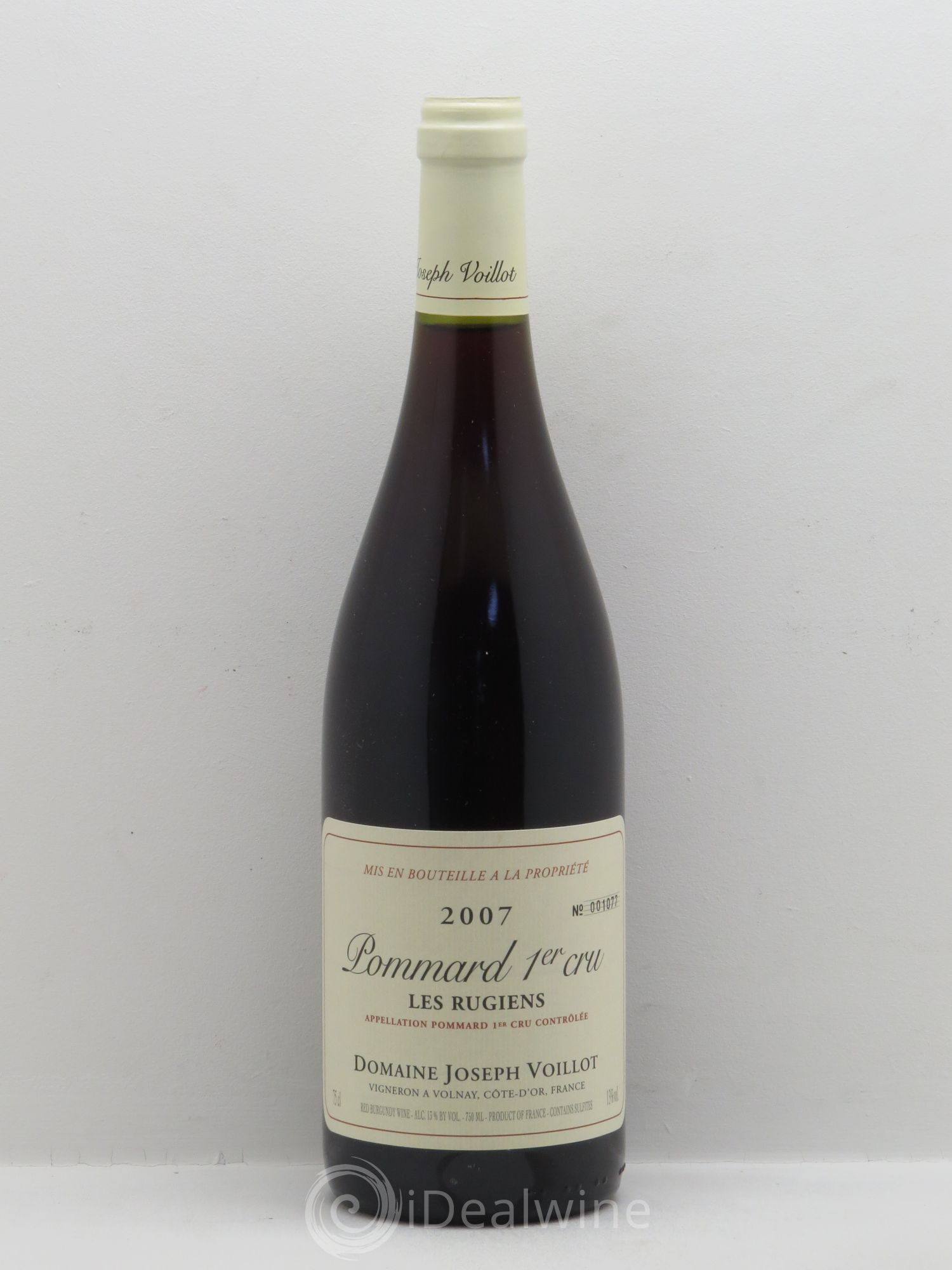 Pommard 1er Cru Domaine Joseph Voillot 2007 - Posten von 1 Flasche - 0