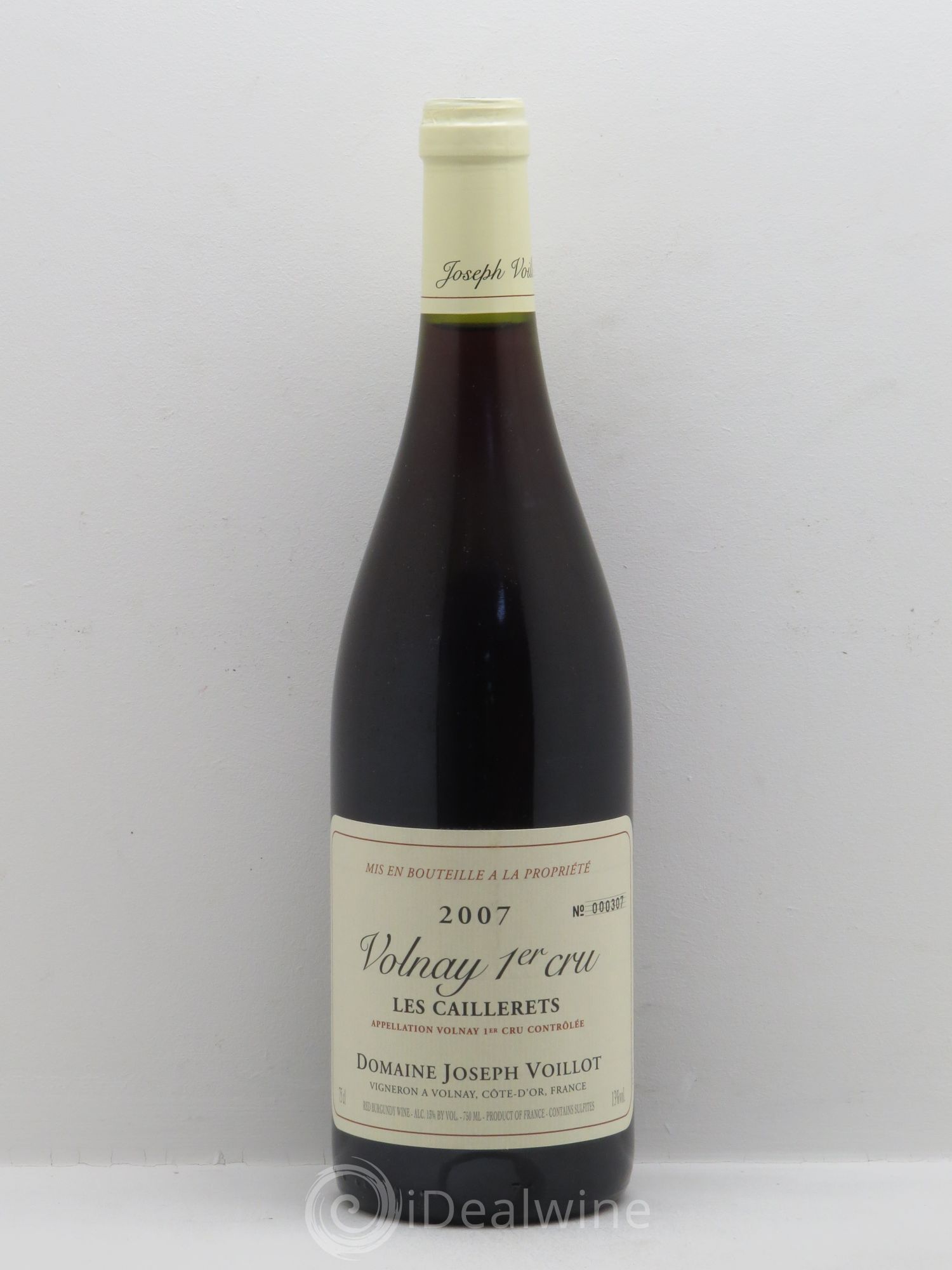 Volnay 1er Cru Domaine Joseph Voillot 2007 - Posten von 1 Flasche - 0