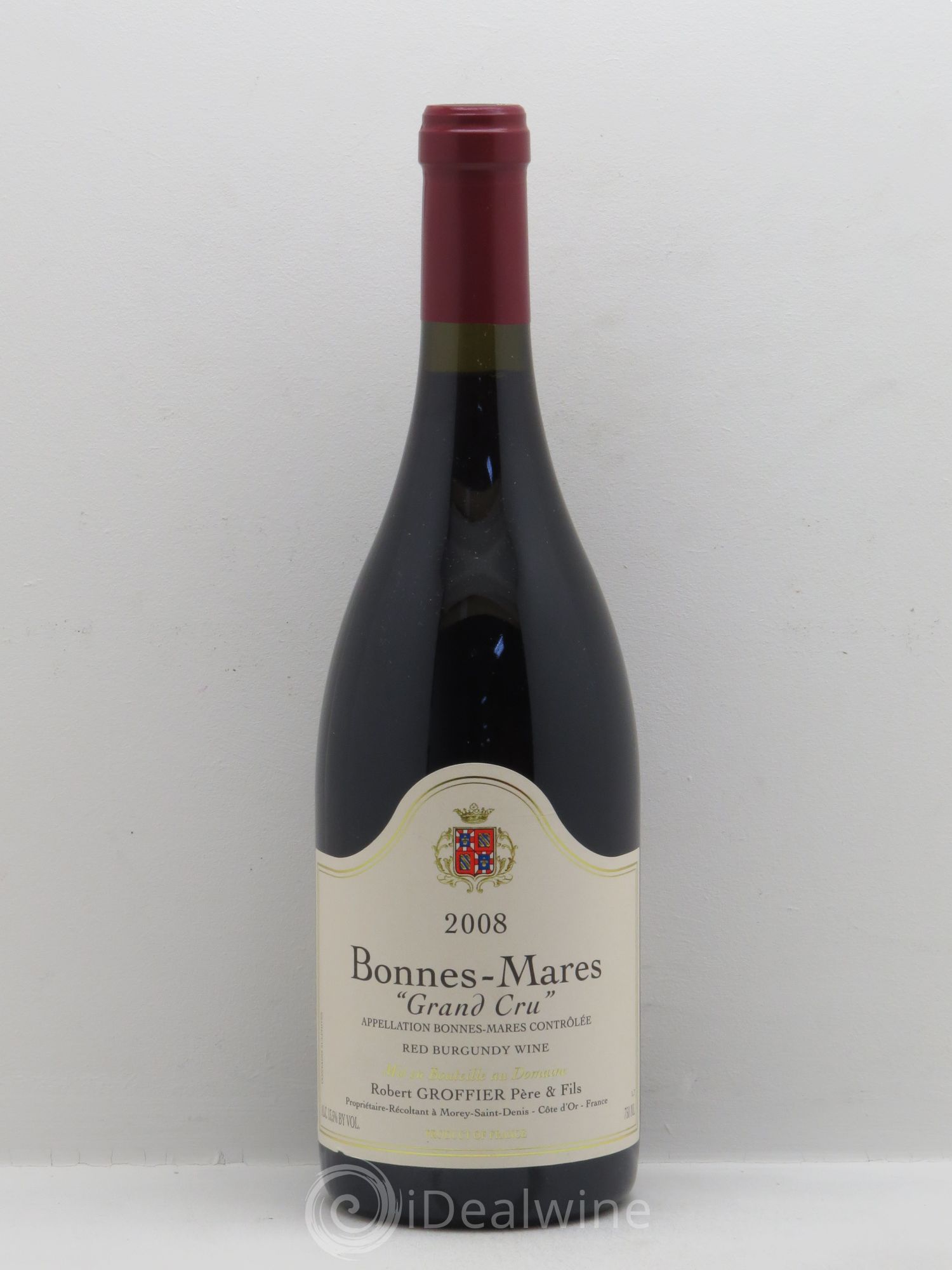 Bonnes-Mares Grand Cru Robert Groffier Père & Fils (Domaine) 2008 - Lot de 1 bouteille - 0