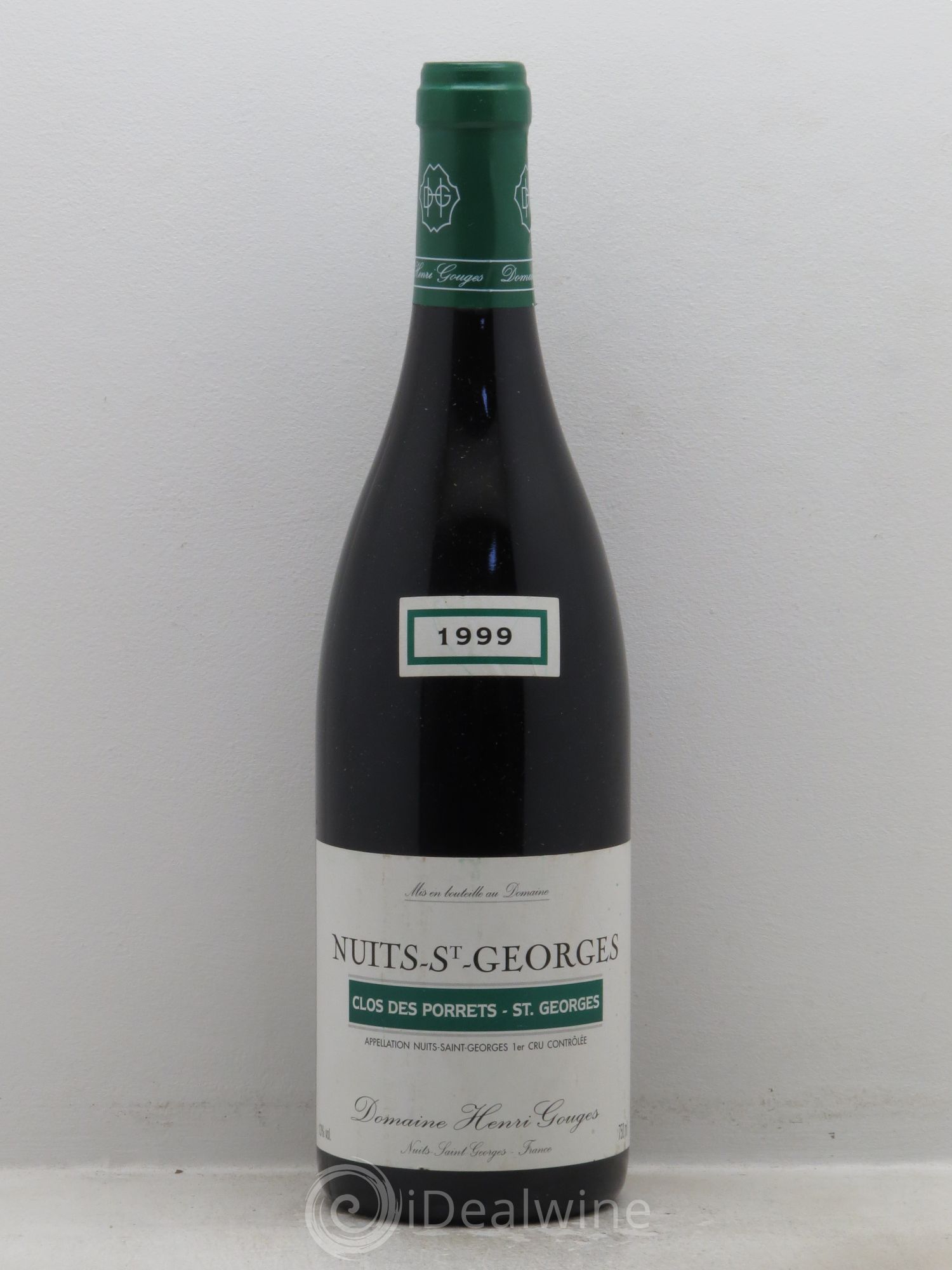 Nuits-Saint-Georges 1er Cru Clos des Porrets St Georges Henri Gouges 1999 - Lot de 1 bouteille - 0