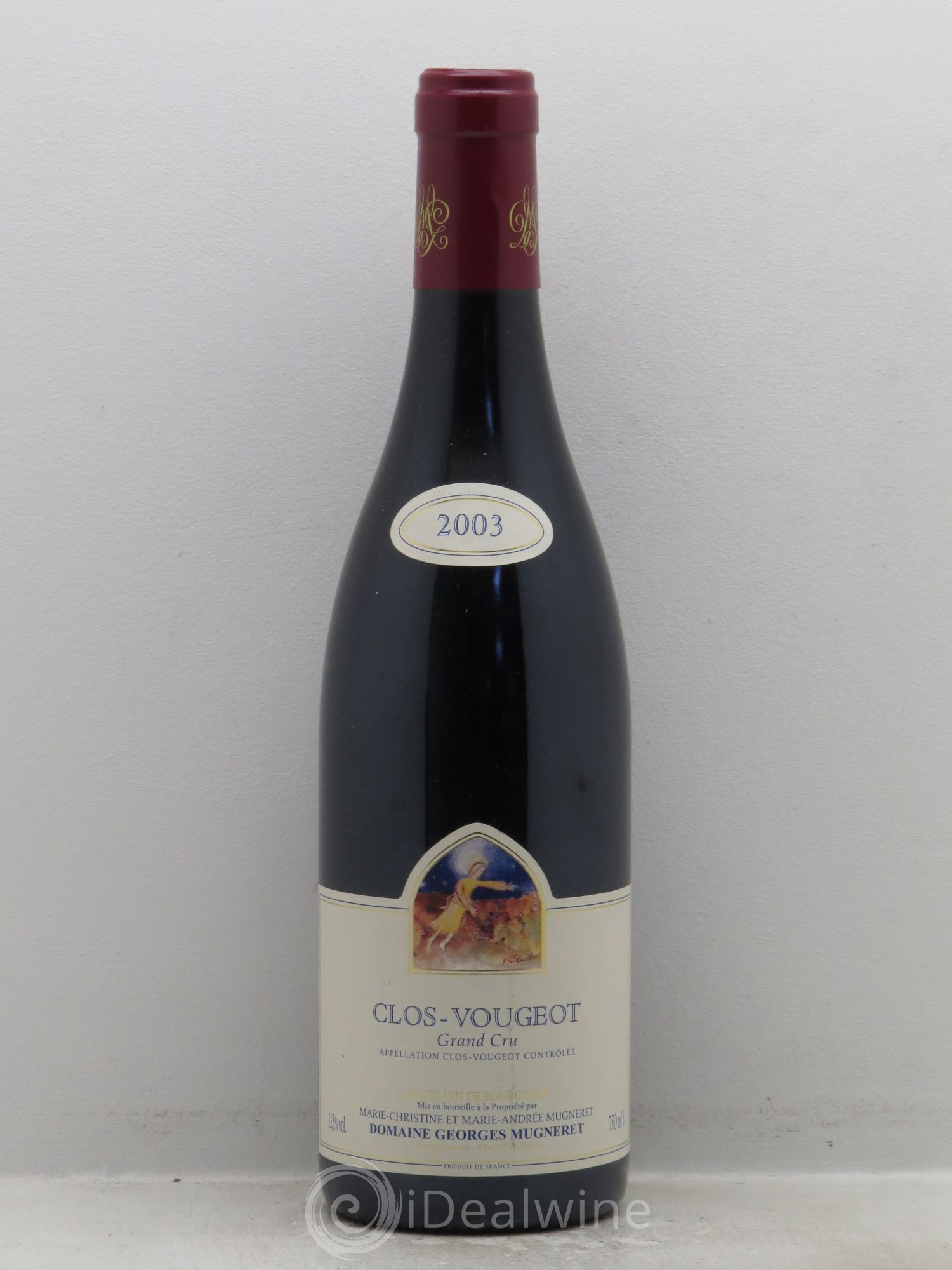 Clos de Vougeot Grand Cru Domaine Mugneret-Gibourg 2003 - Posten von 1 Flasche - 0