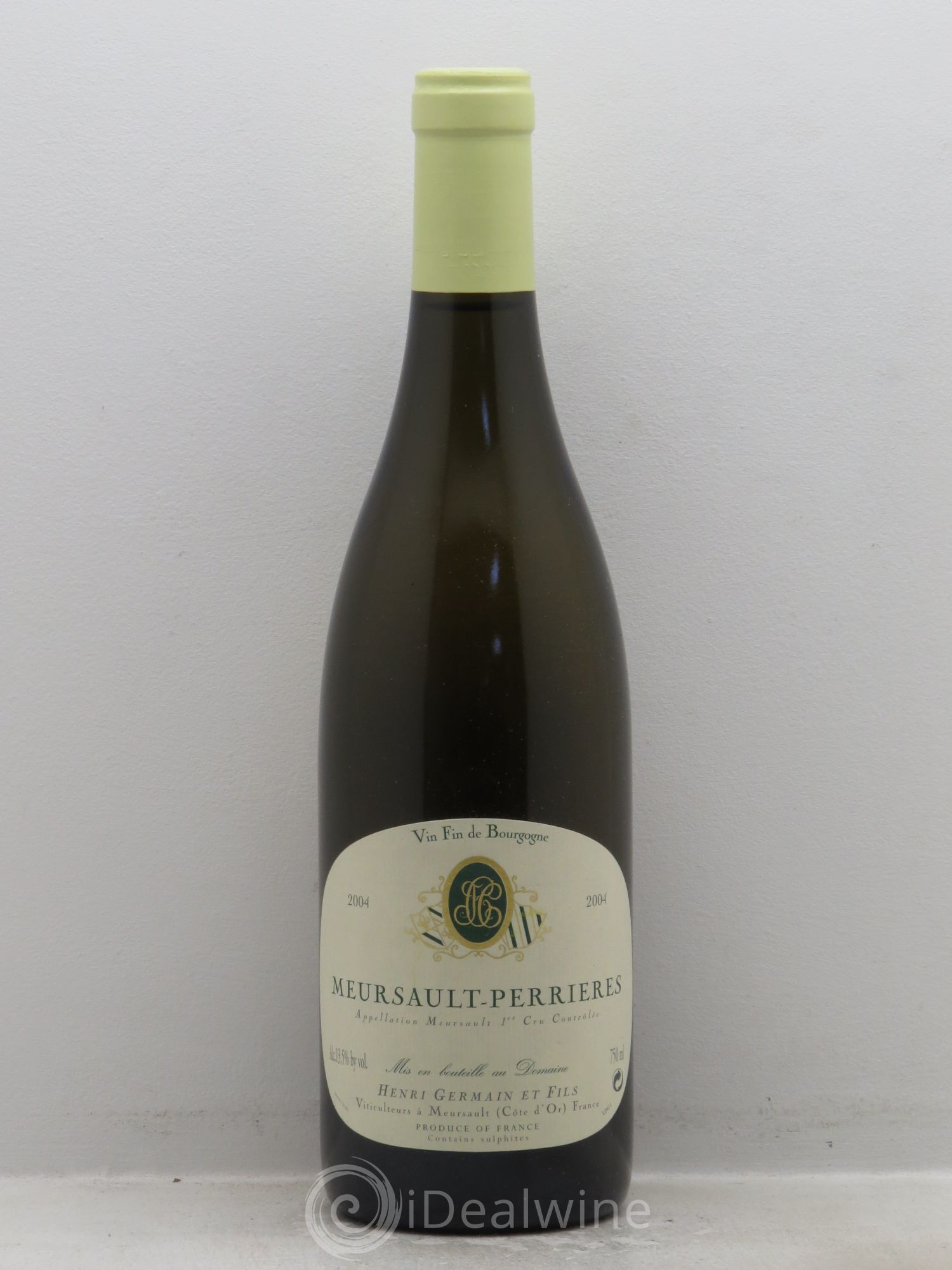 Meursault 1er Cru Domaine Henri Germain 2004 - Lot de 1 bouteille - 0