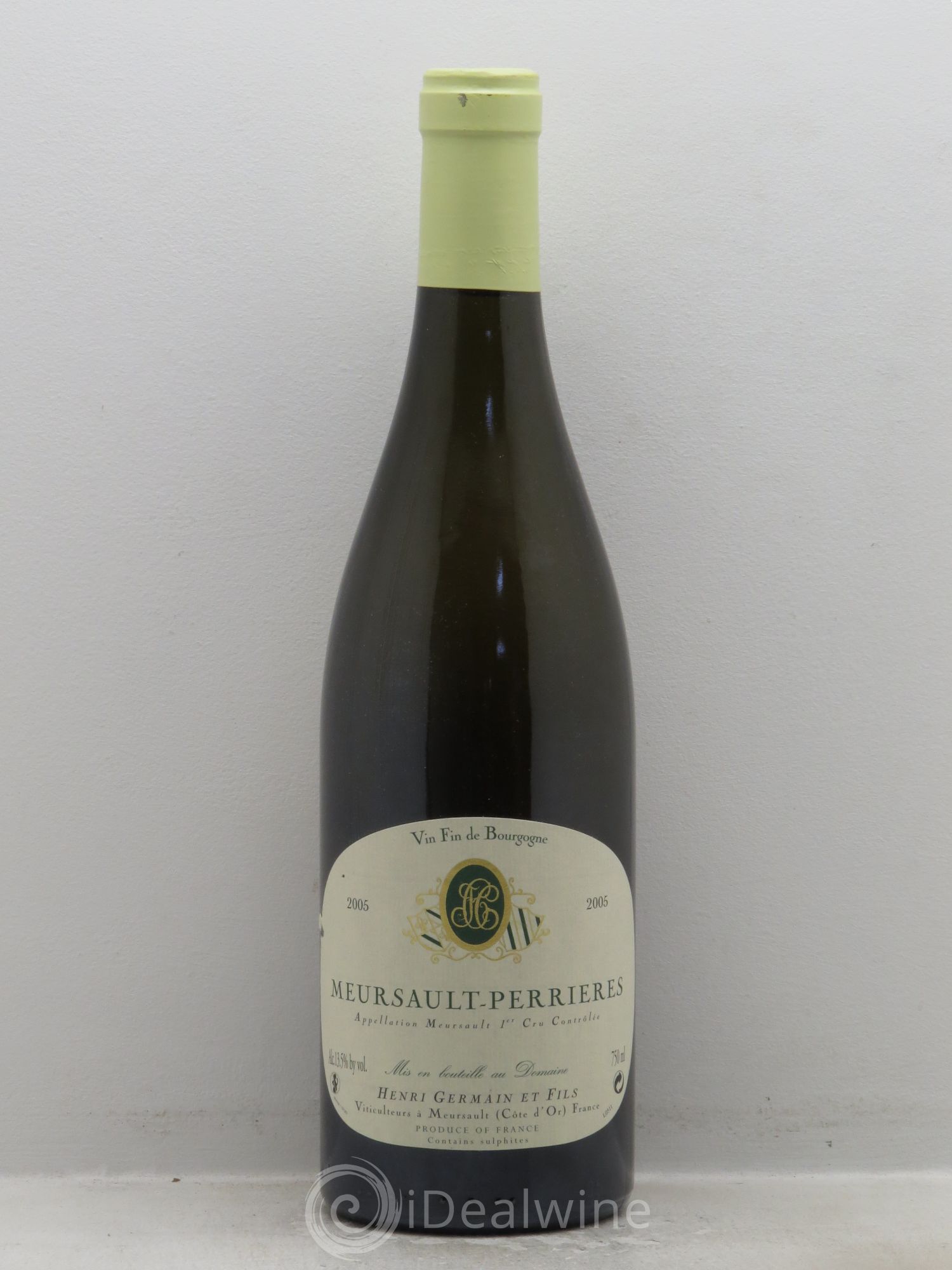 Meursault 1er Cru Domaine Henri Germain et Fils 2005 - Posten von 1 Flasche - 0