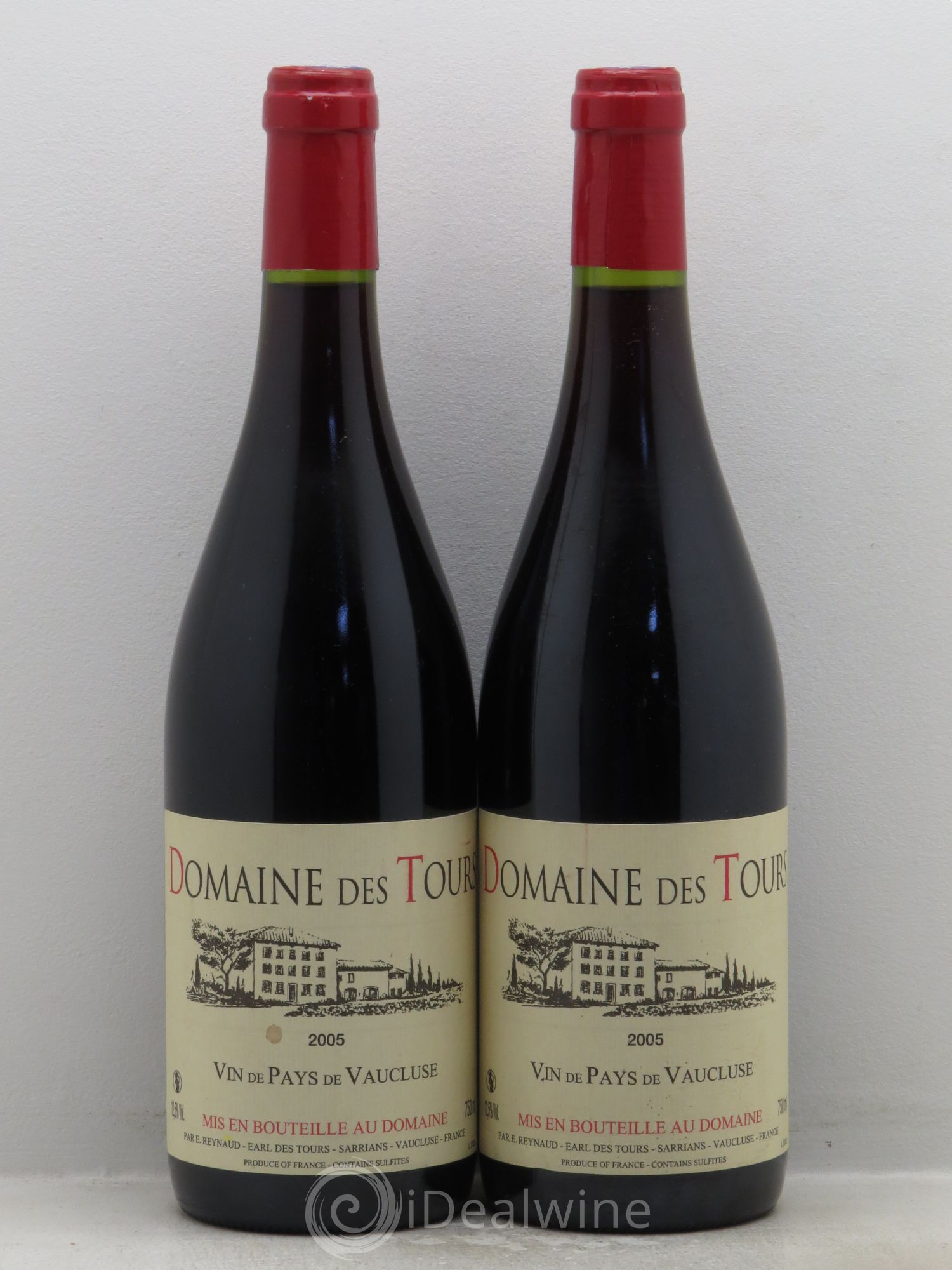 Divers Vin de Pays du Vaucluse Domaine des Tours 2005 - Posten von 2 Flaschen - 0