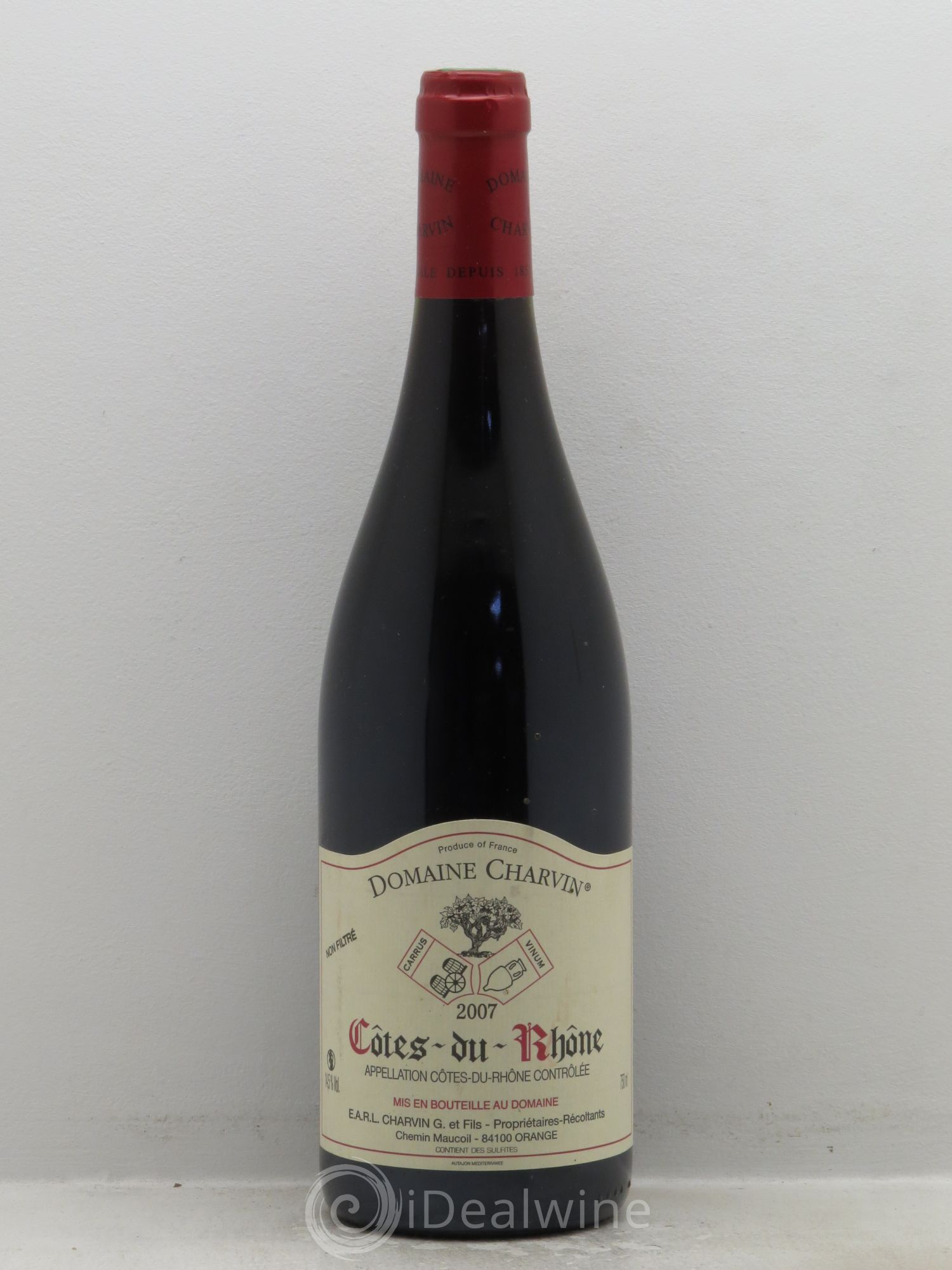Côtes-du-Rhône Charvin (Domaine) 2007 - Lot de 1 bouteille - 0