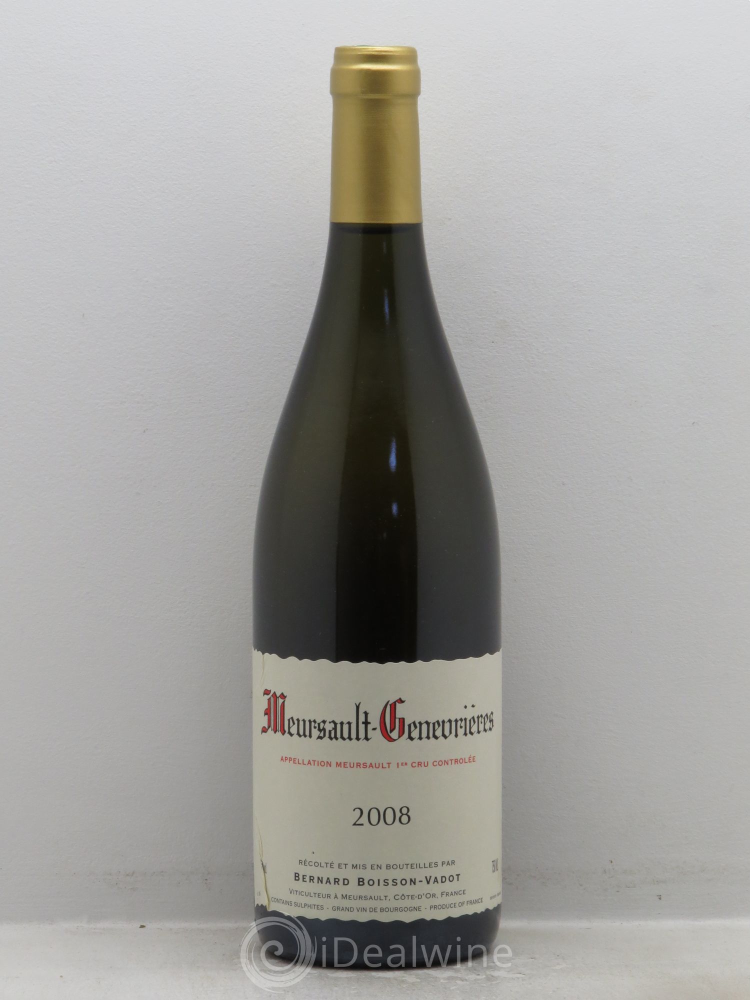 Meursault 1er Cru Domaine Boisson-Vadot 2008 - Posten von 1 Flasche - 0