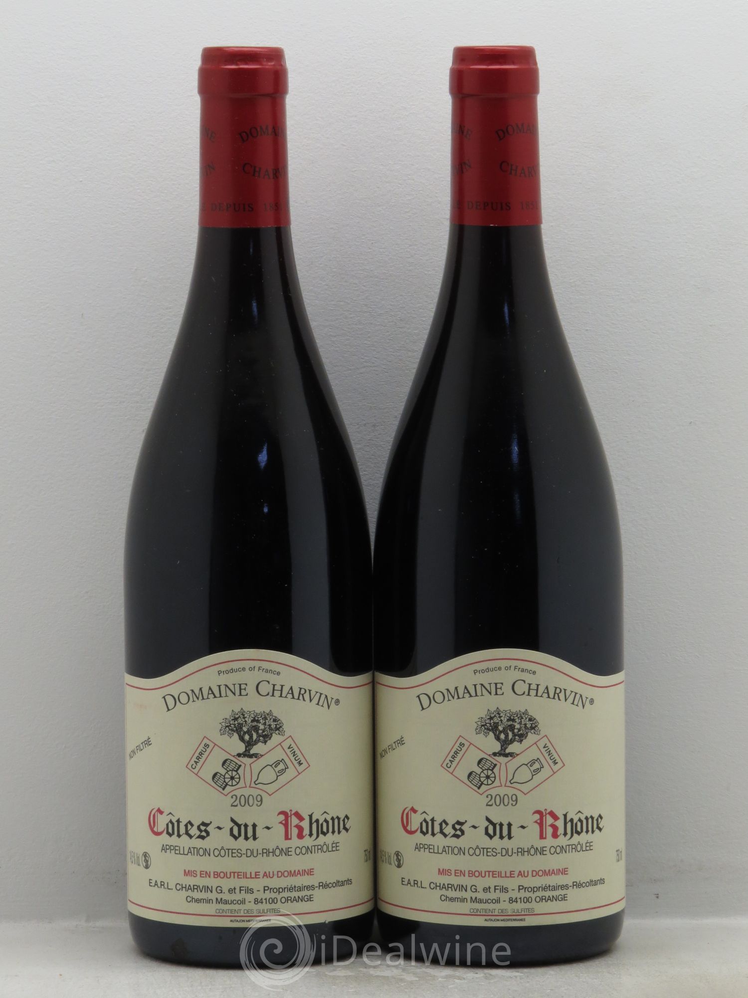 Côtes-du-Rhône Charvin (Domaine) 2009 - Lot de 2 bouteilles - 0