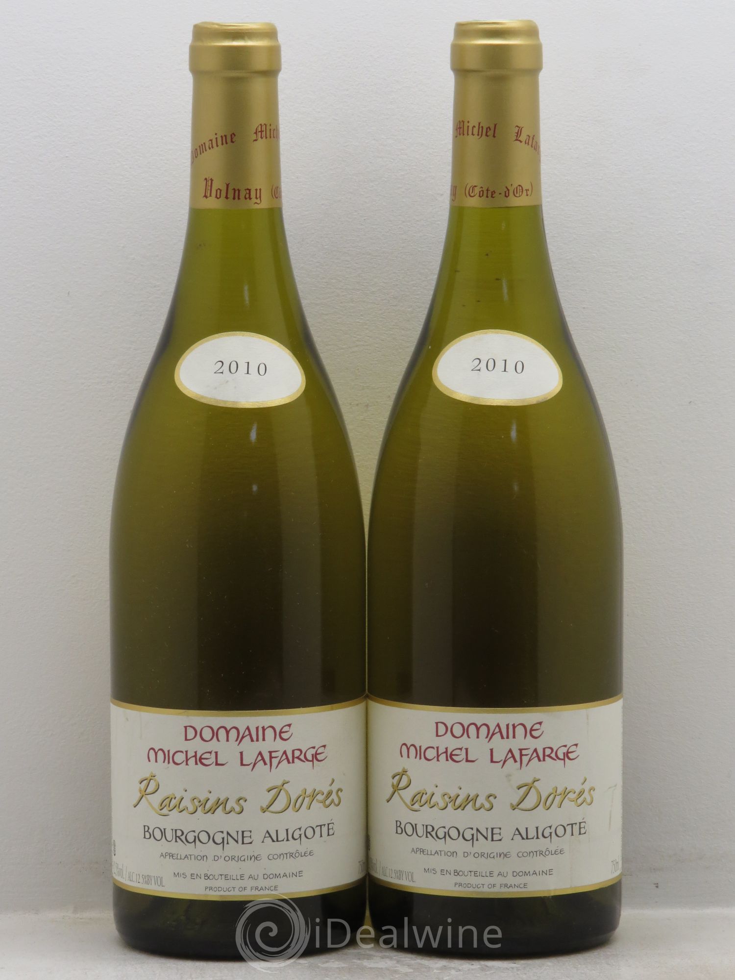 Bourgogne Aligoté "Raisins Dorés" Domaine Michel Lafarge 2010 - Posten von 2 Flaschen - 0