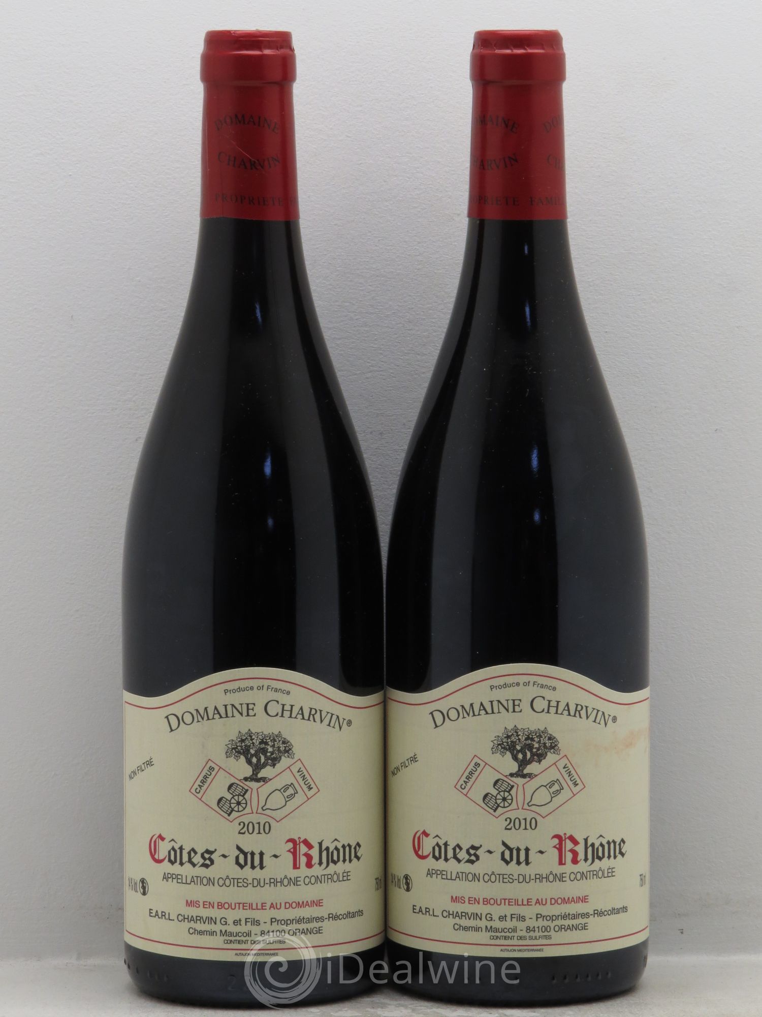 Côtes-du-Rhône Charvin (Domaine) 2010 - Lot de 2 bouteilles - 0