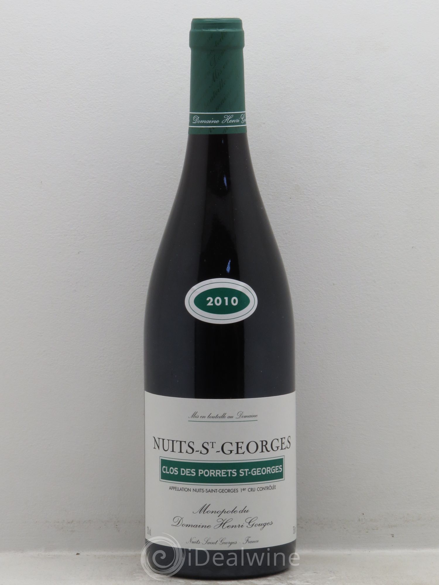Nuits-Saint-Georges 1er Cru Clos des Porrets St Georges Henri Gouges 2010 - Lot de 1 bouteille - 0