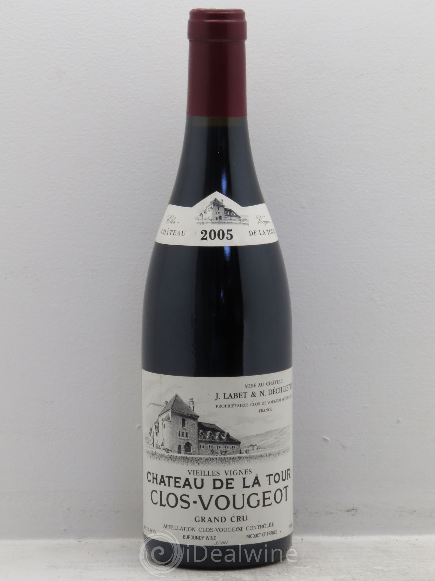 Clos de Vougeot Grand Cru Vieilles Vignes Château de La Tour 2005 - Lot de 1 bouteille - 0